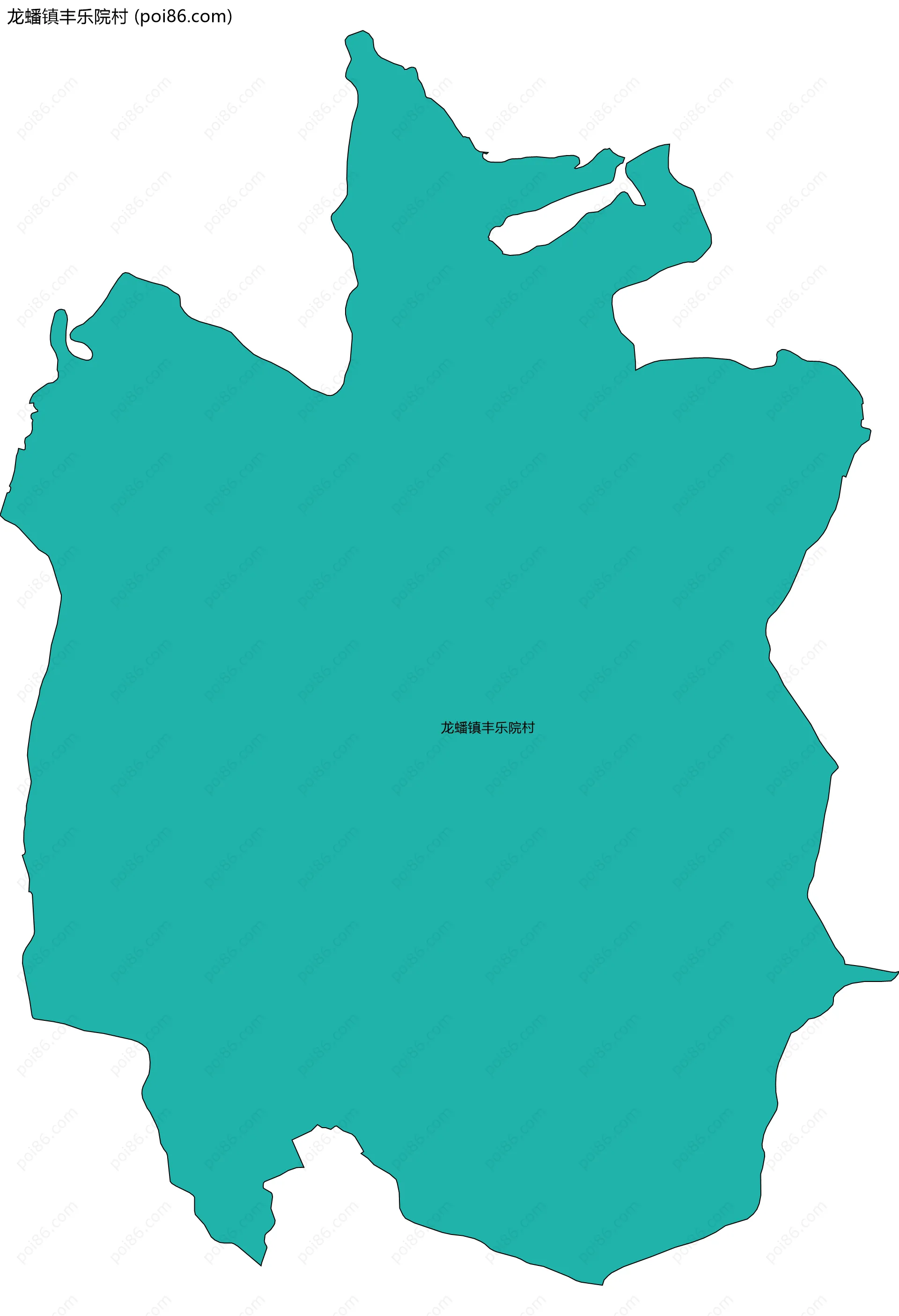 龙蟠镇丰乐院村边界地图