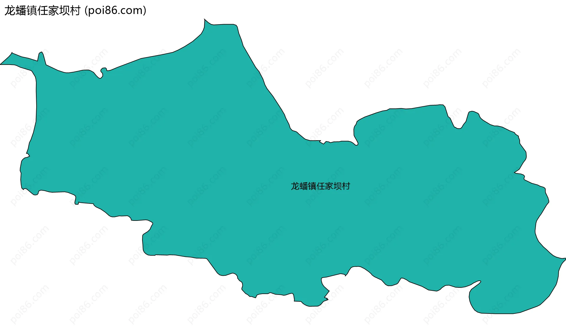 龙蟠镇任家坝村边界地图