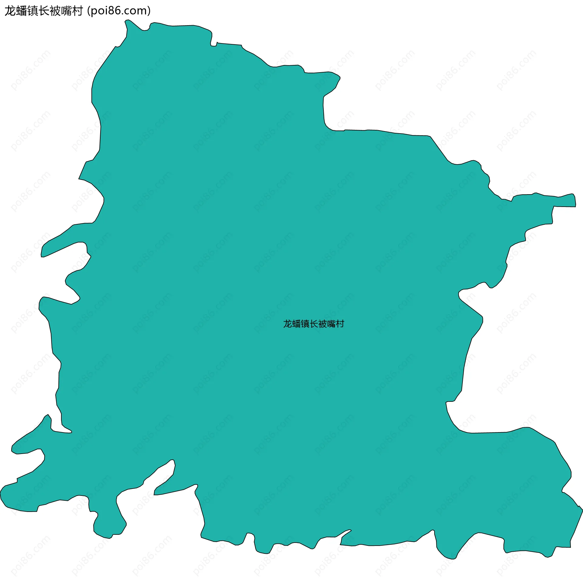 龙蟠镇长被嘴村边界地图