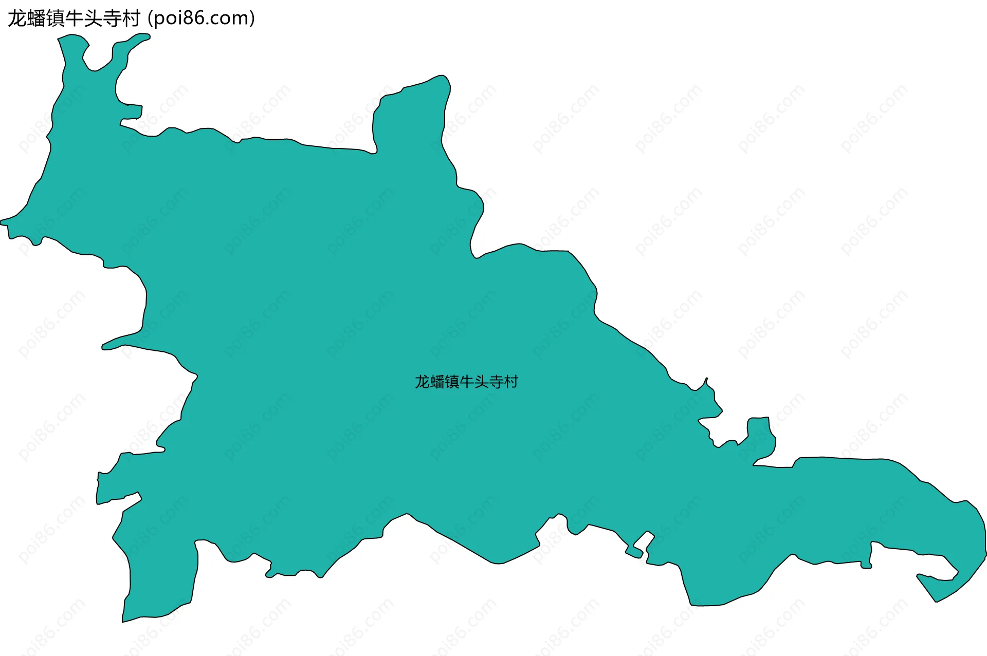 龙蟠镇牛头寺村边界地图