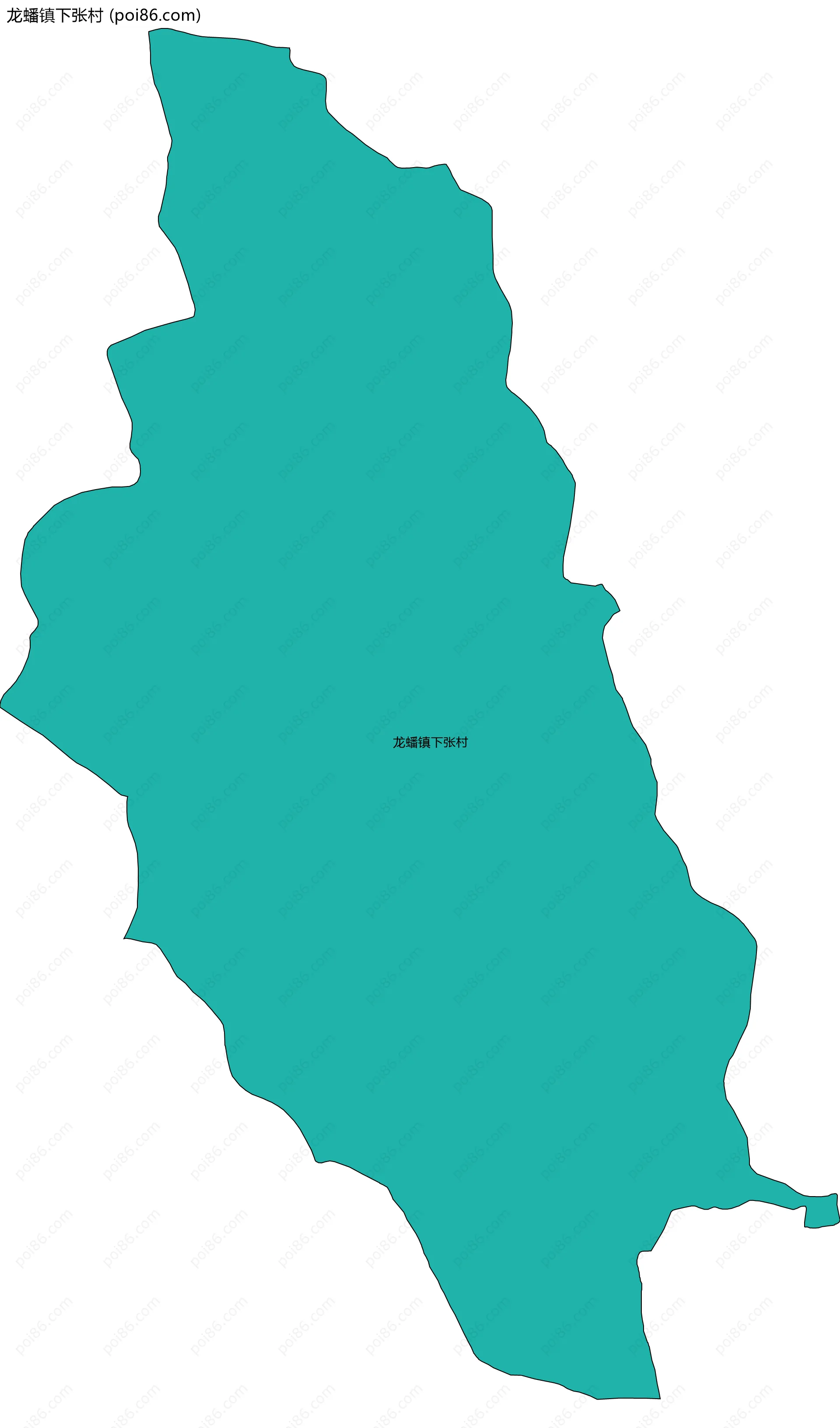 龙蟠镇下张村边界地图