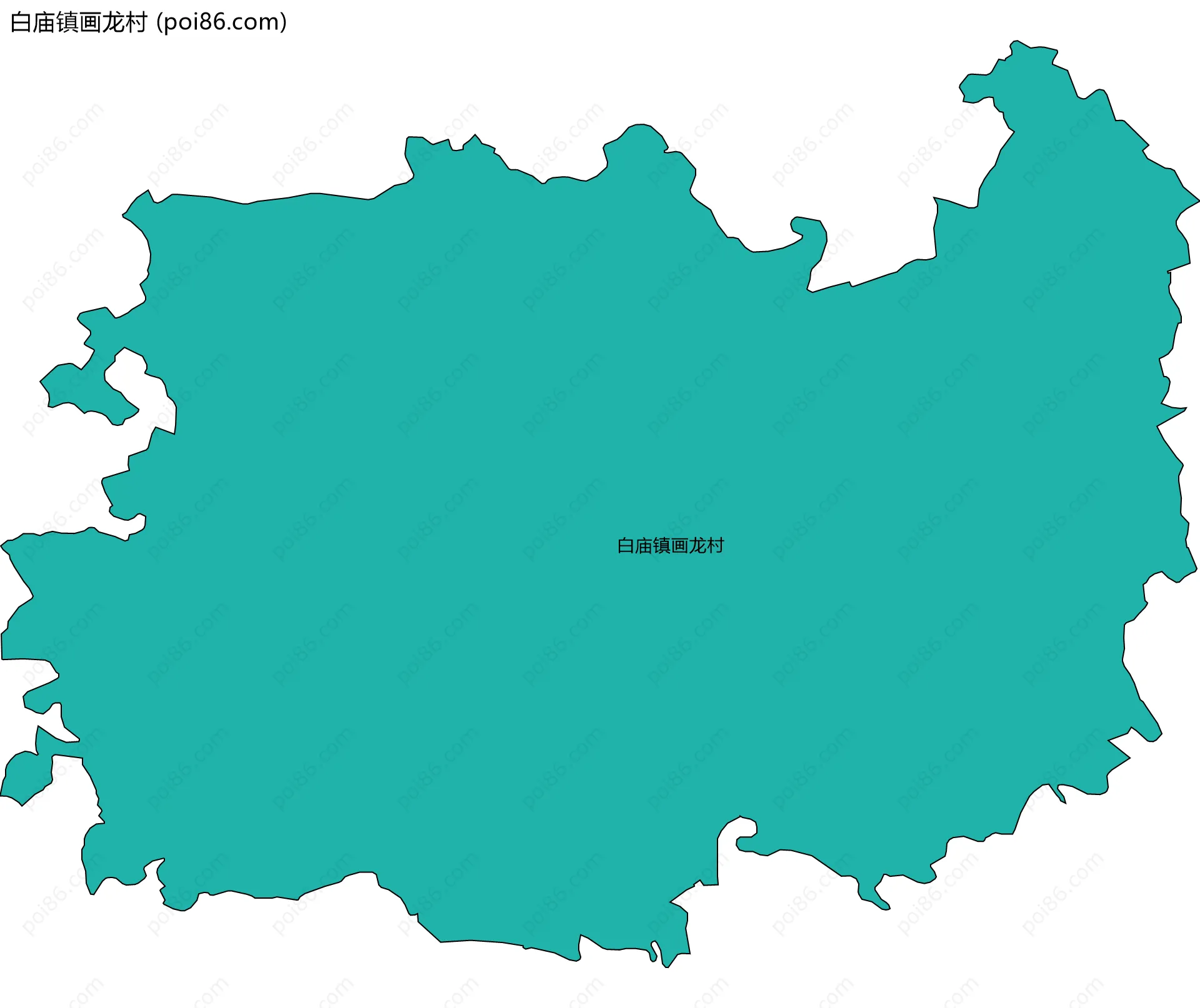 白庙镇画龙村边界地图