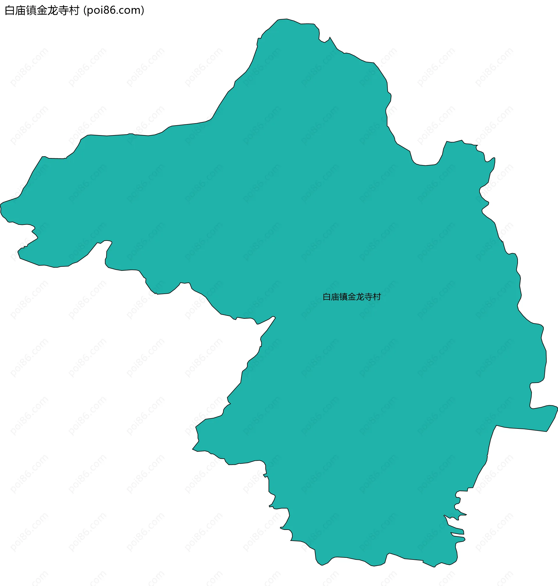 白庙镇金龙寺村边界地图