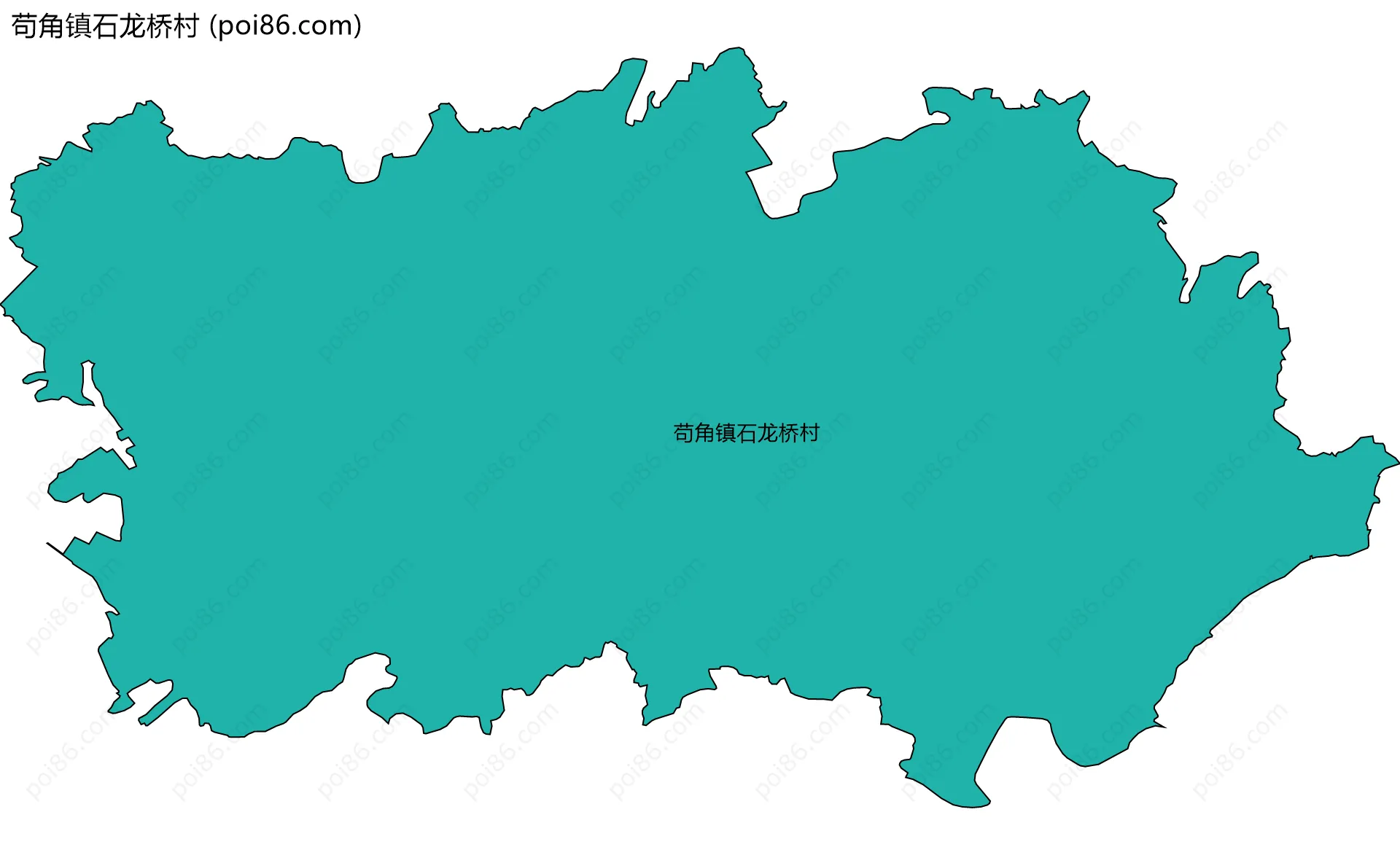 苟角镇石龙桥村边界地图