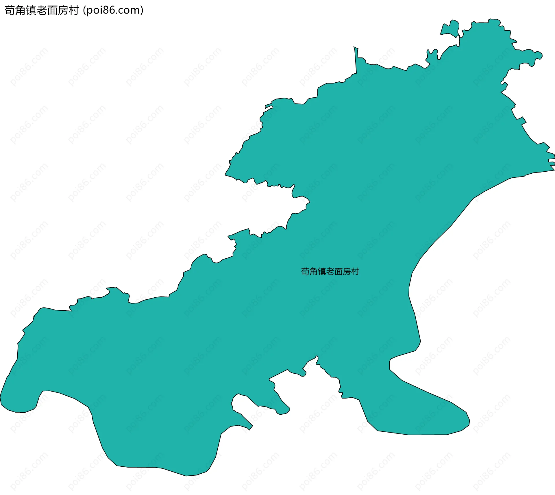 苟角镇老面房村边界地图