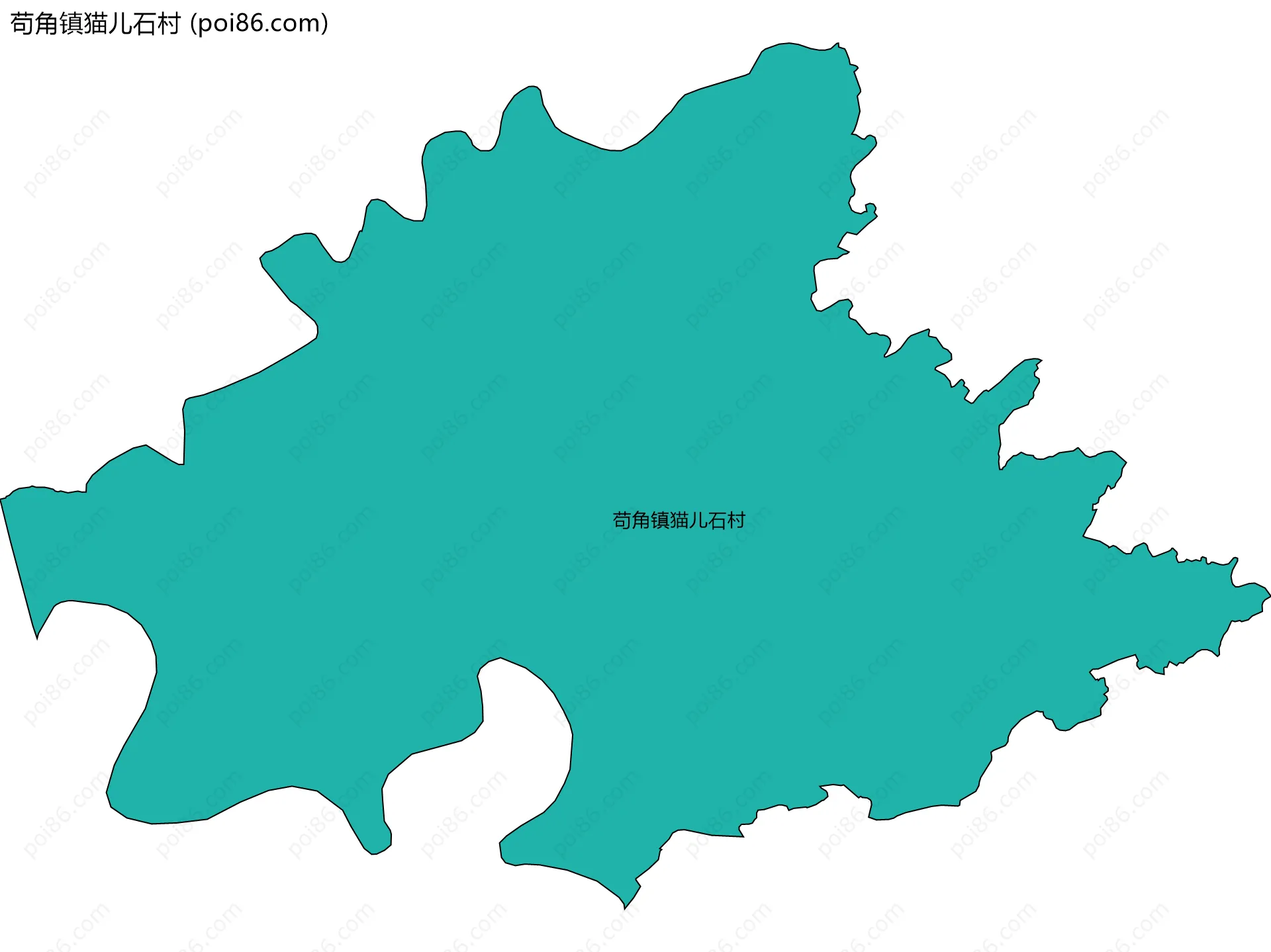 苟角镇猫儿石村边界地图