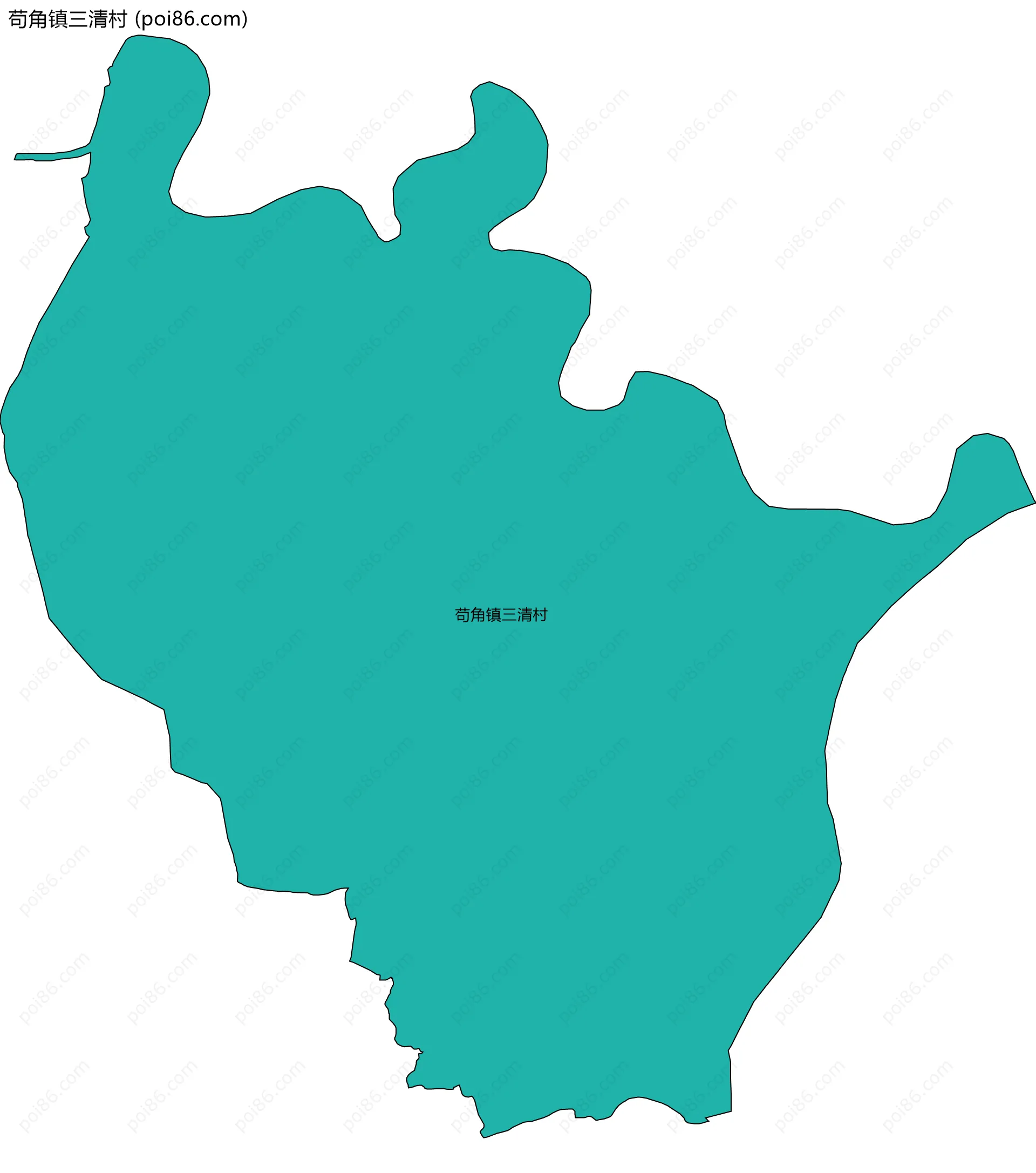 苟角镇三清村边界地图