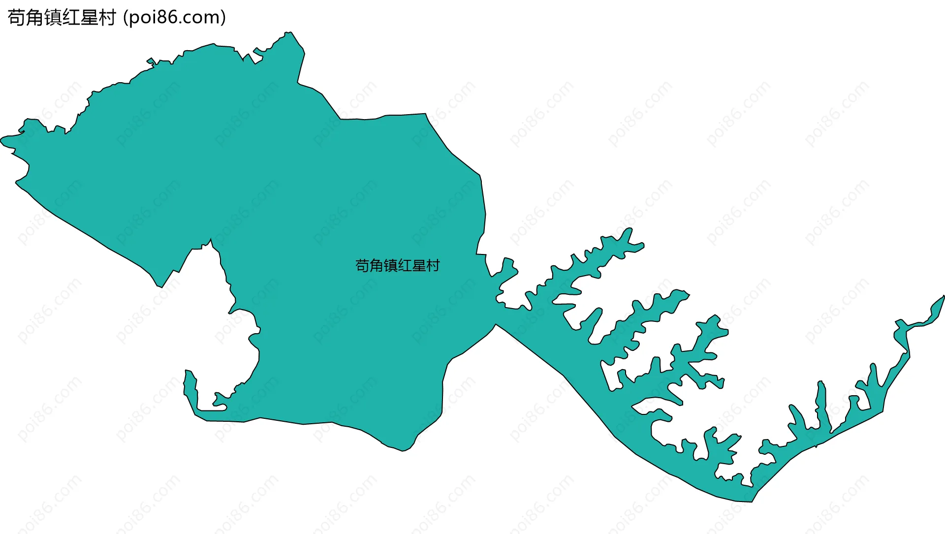 苟角镇红星村边界地图