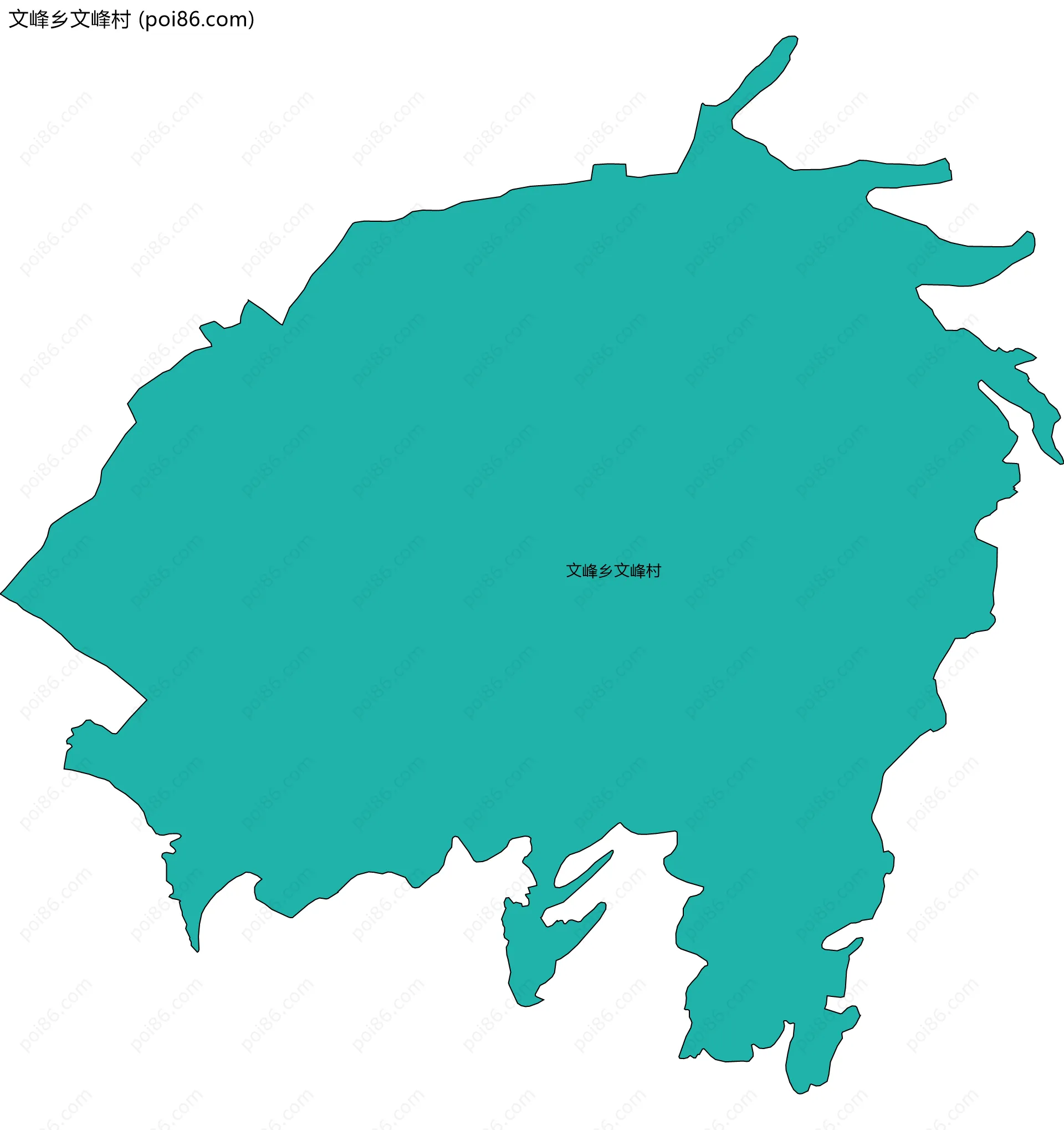 文峰乡文峰村边界地图