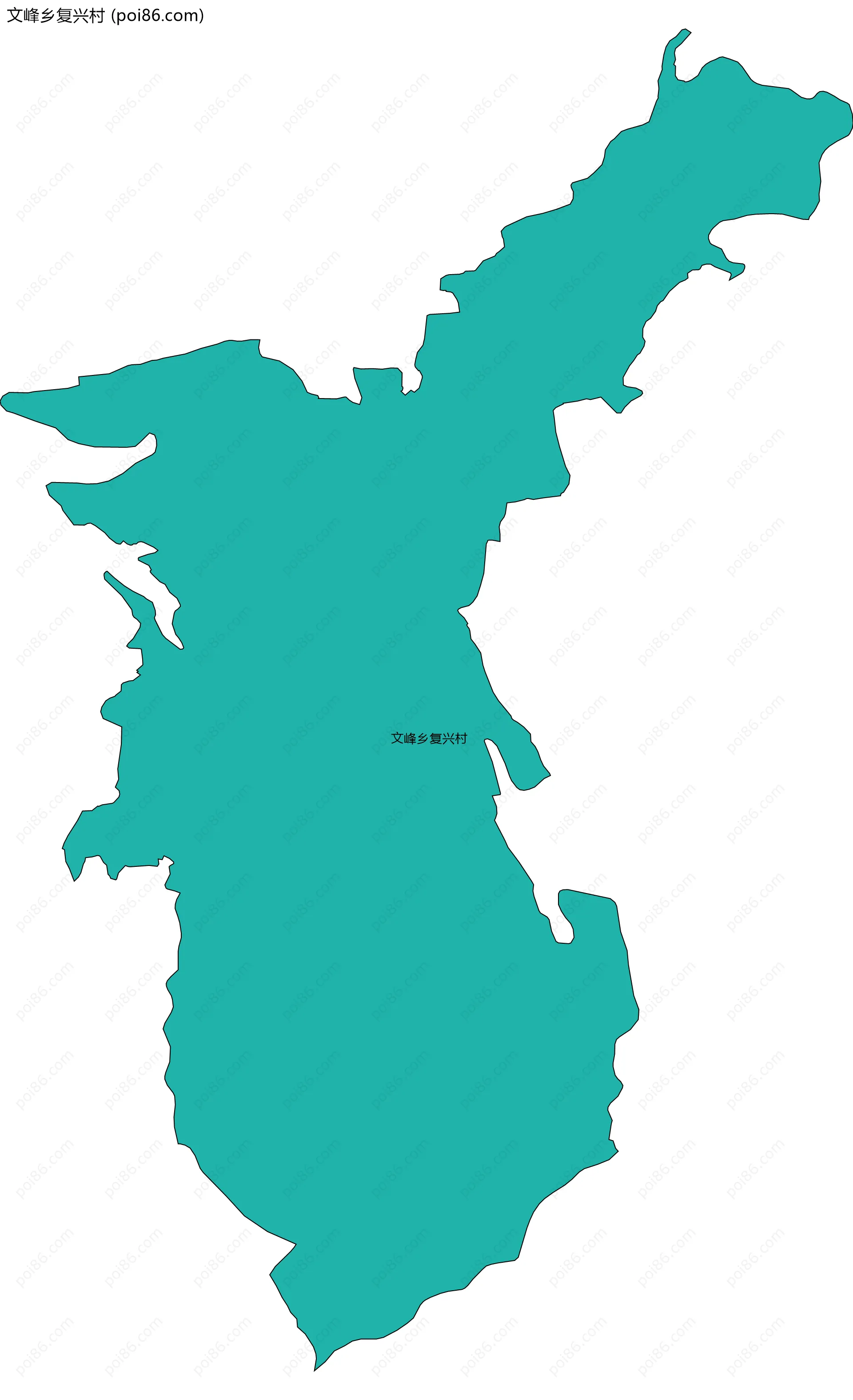 文峰乡复兴村边界地图