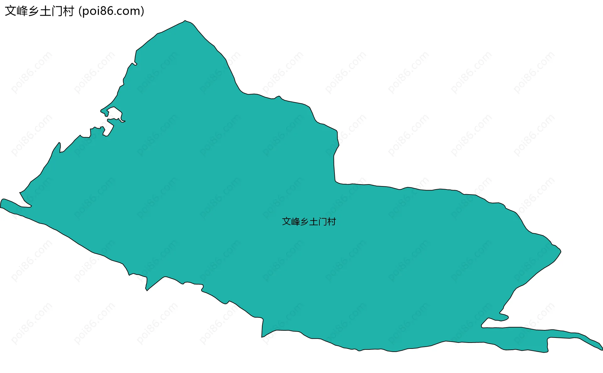 文峰乡土门村边界地图