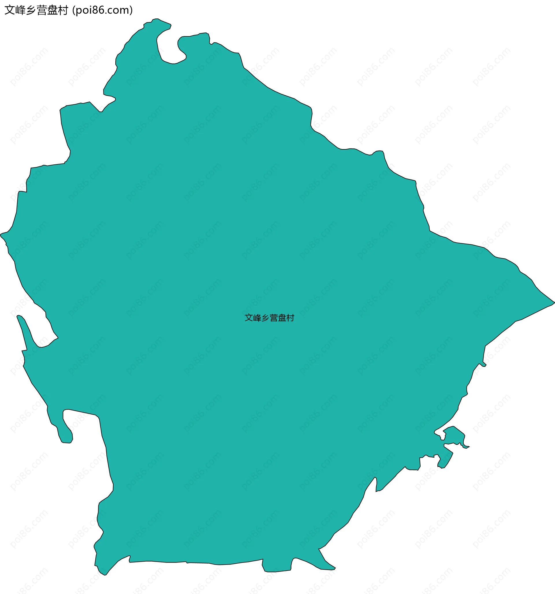 文峰乡营盘村边界地图