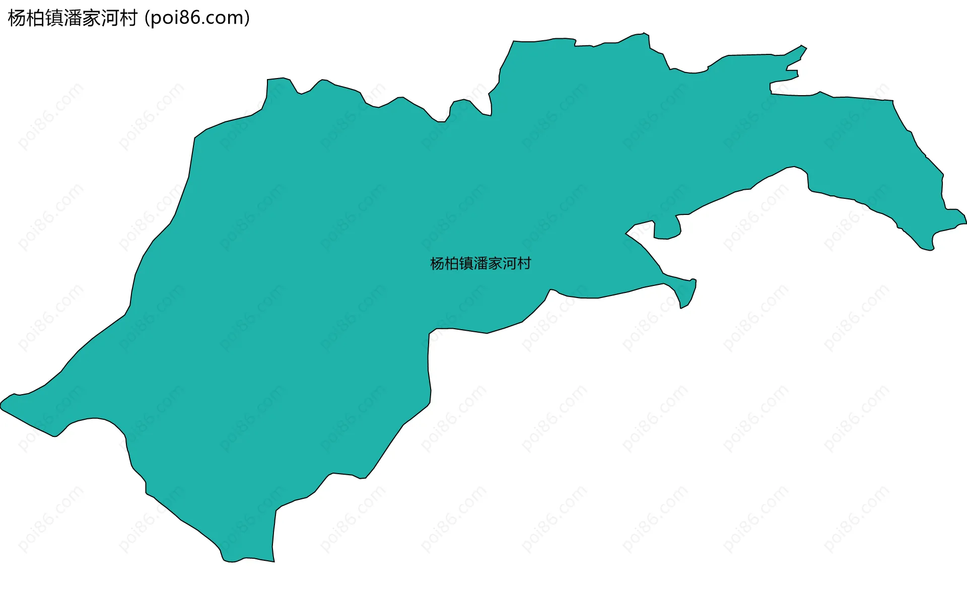 杨柏镇潘家河村边界地图