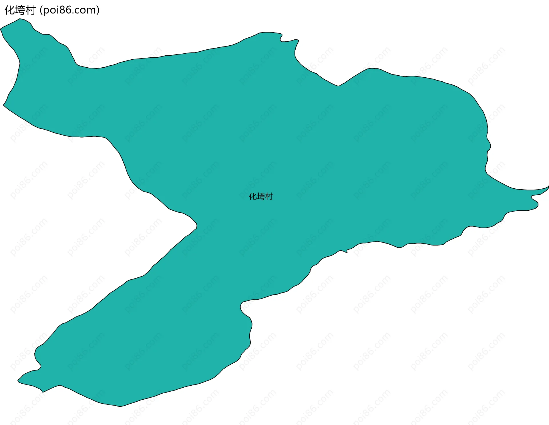 化垮村边界地图