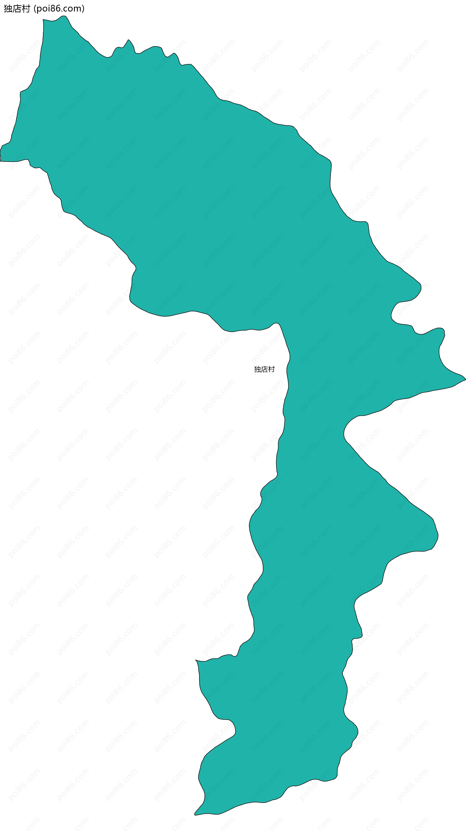 独店村边界地图