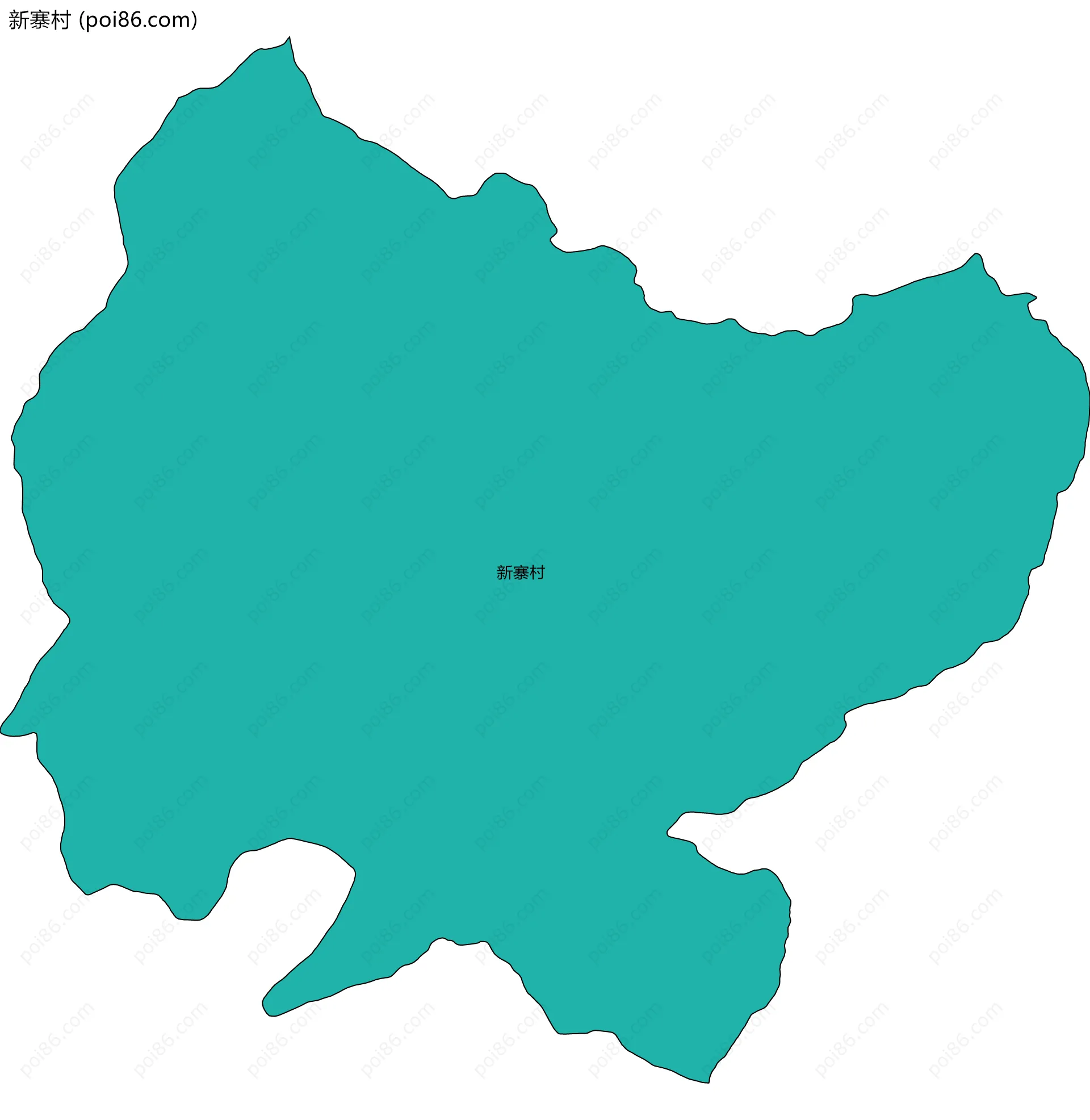 新寨村边界地图