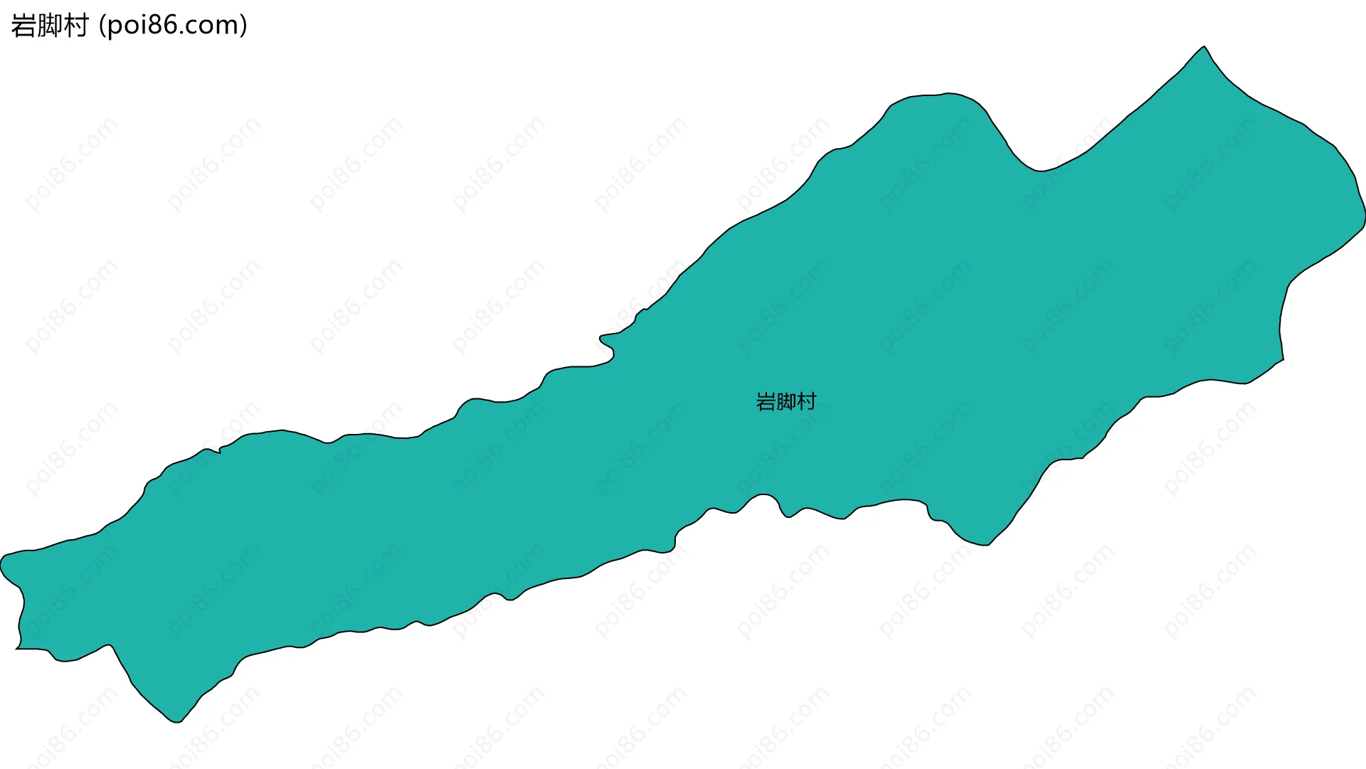 岩脚村边界地图