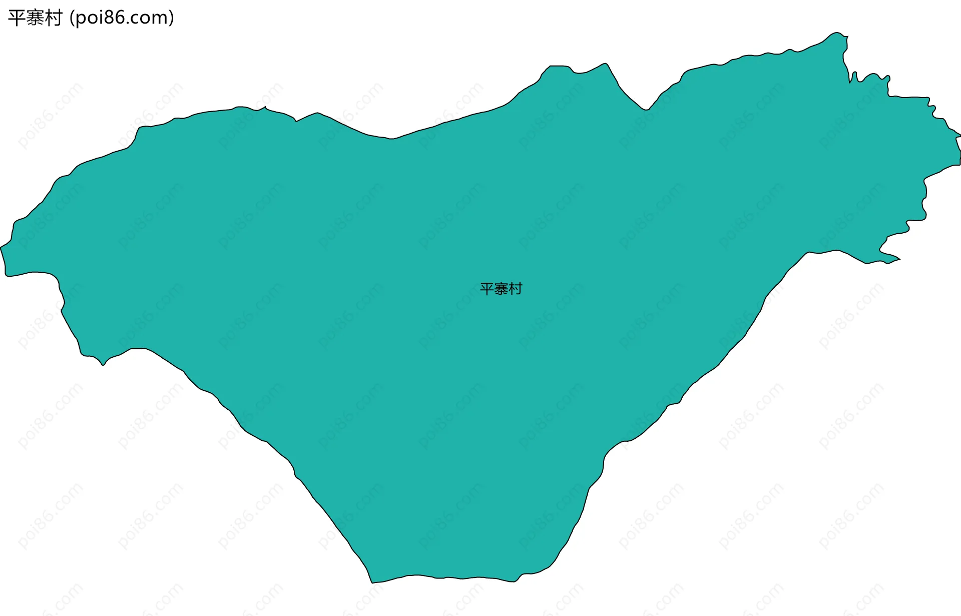 平寨村边界地图