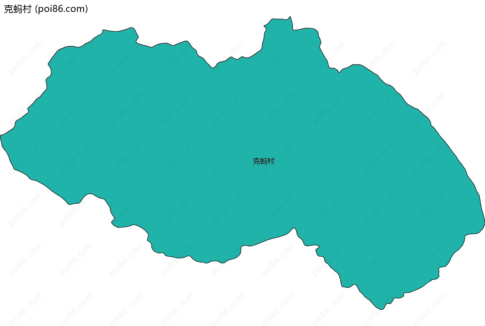 克蚂村边界地图