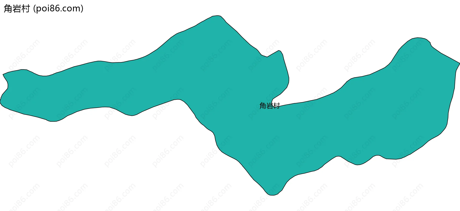角岩村边界地图
