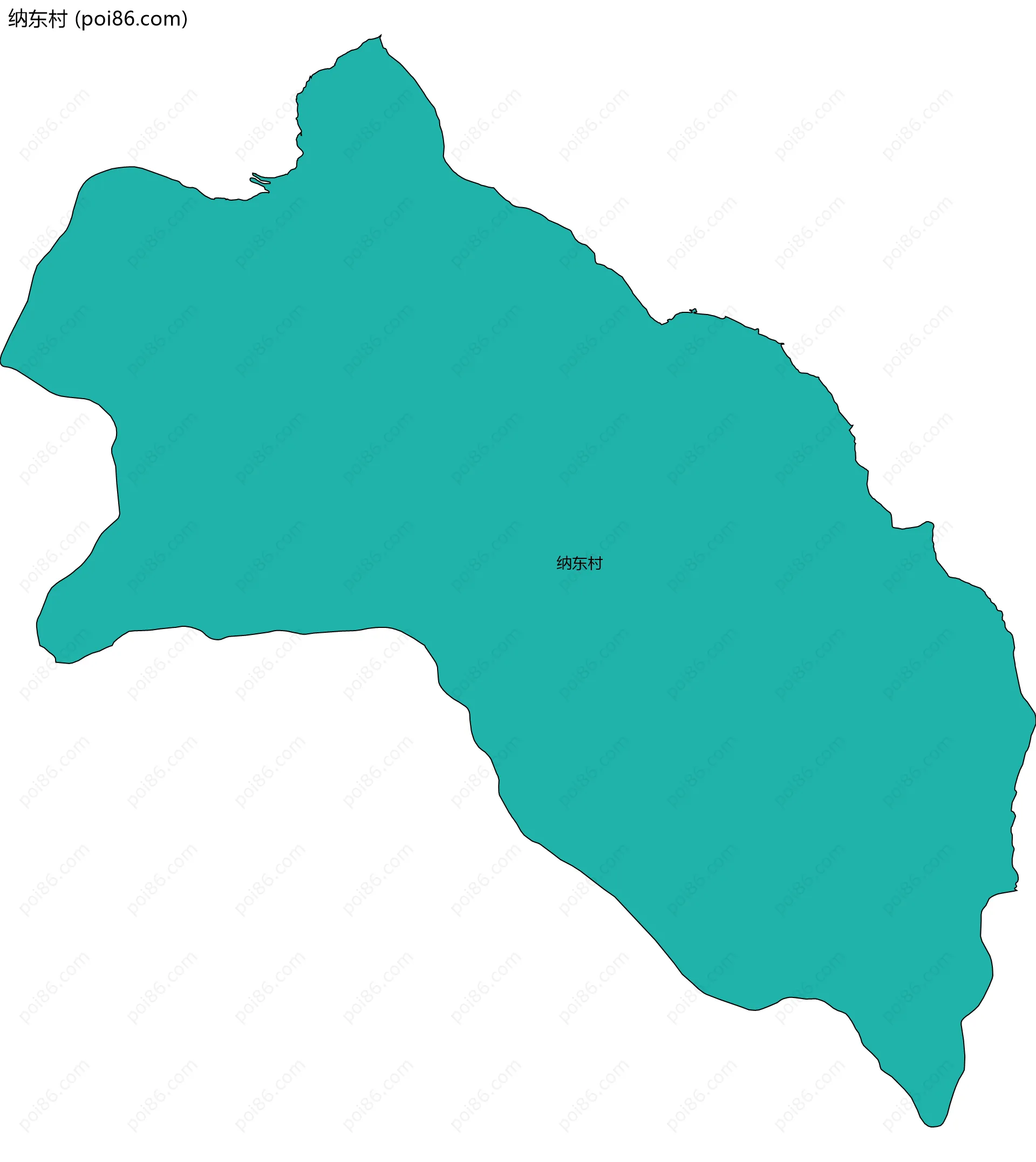 纳东村边界地图