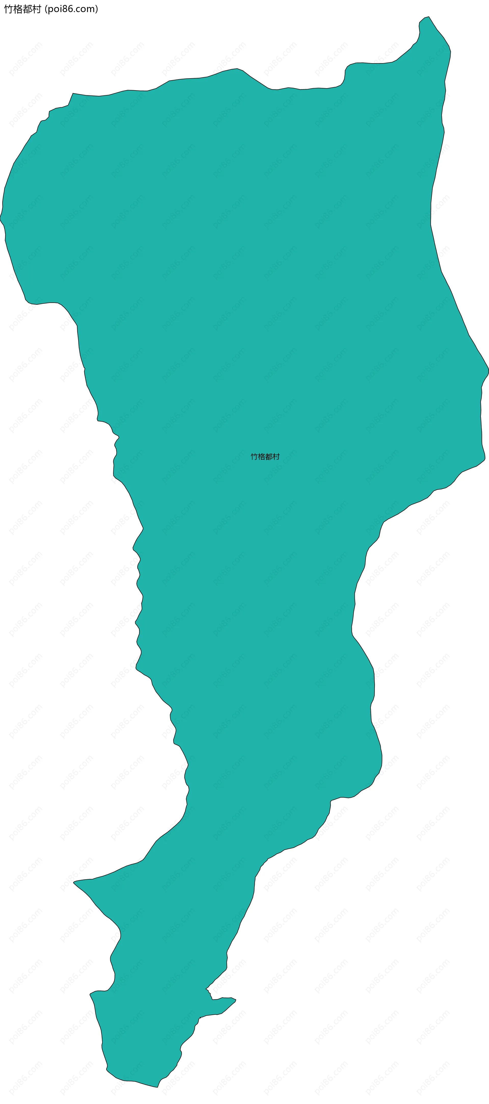 竹格都村边界地图