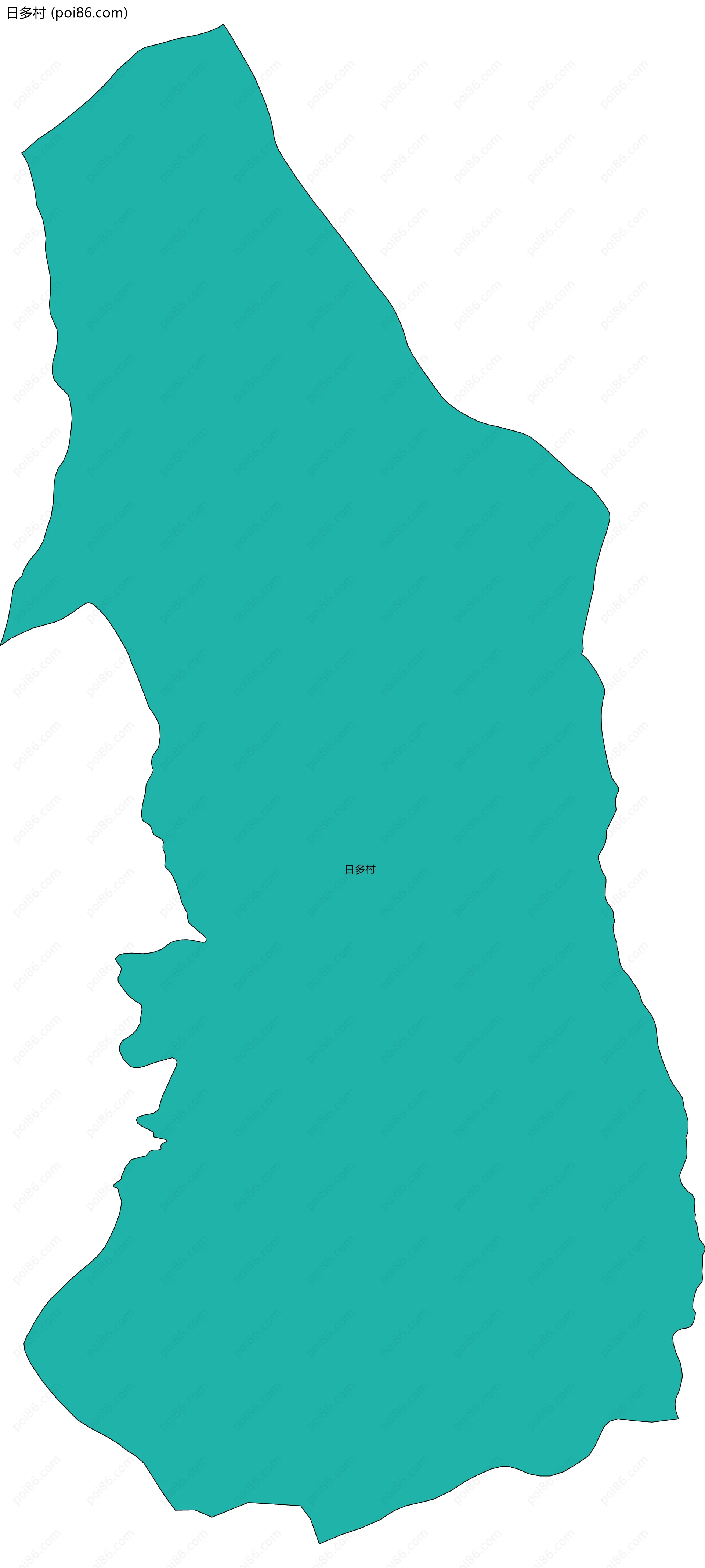 日多村边界地图