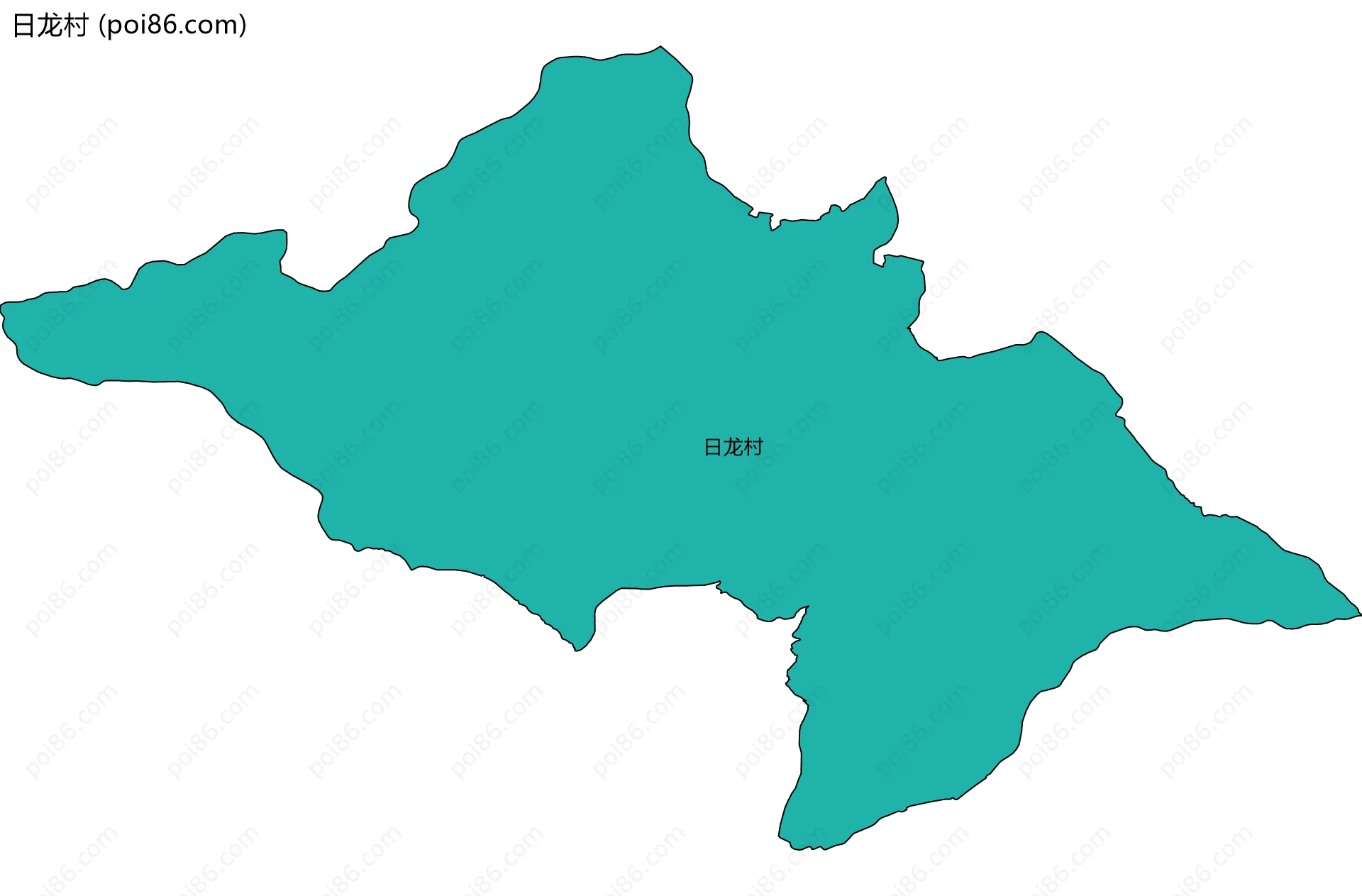 日龙村边界地图