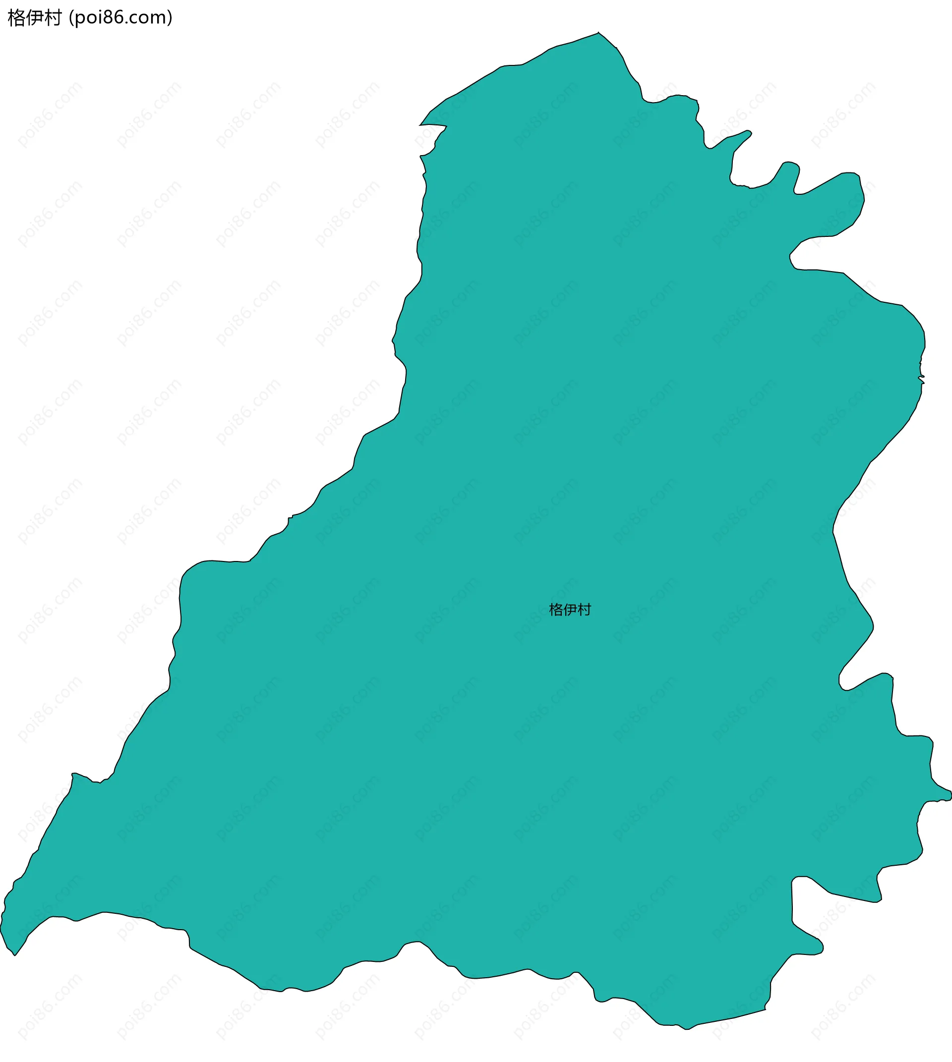 格伊村边界地图