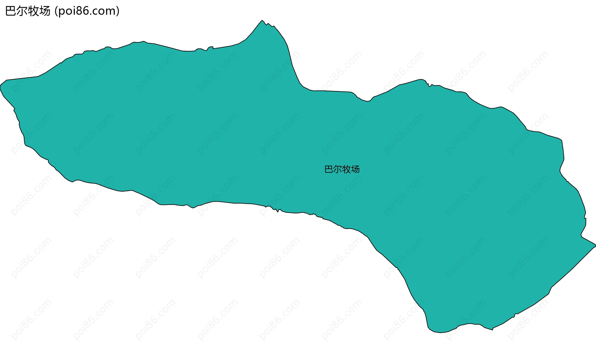 巴尔牧场边界地图
