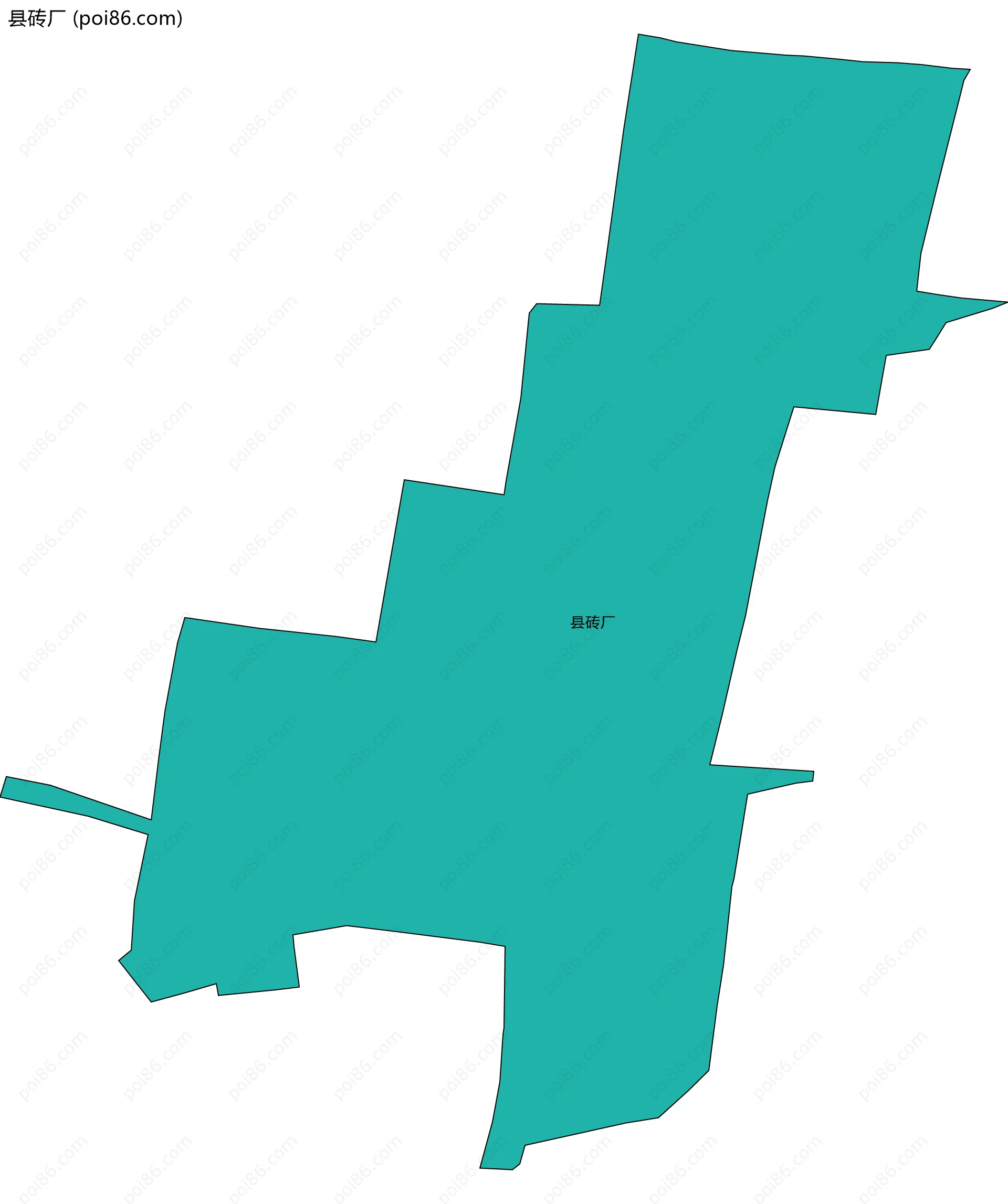 县砖厂边界地图