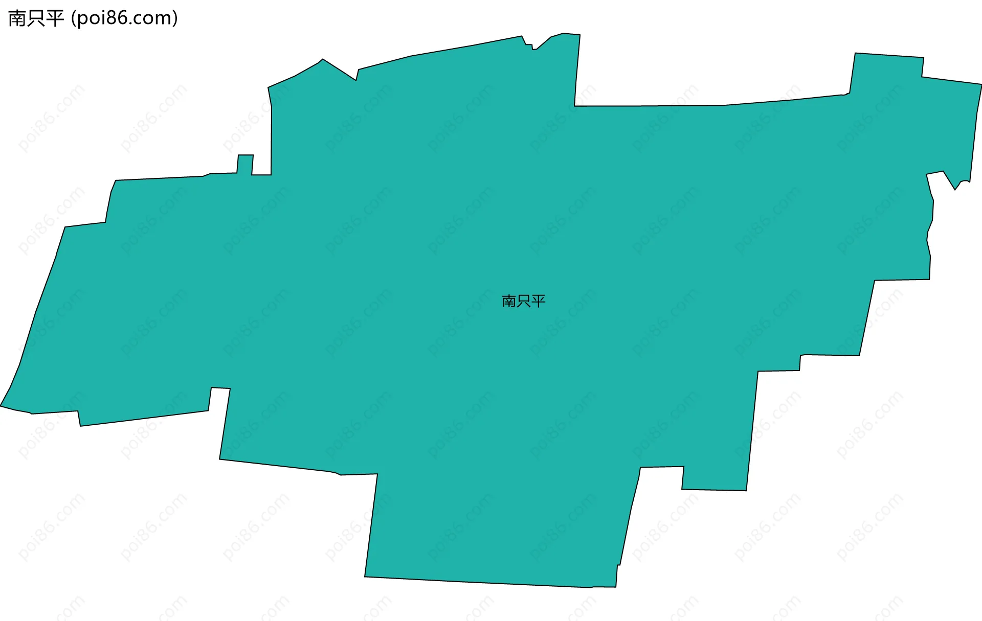 南只平边界地图