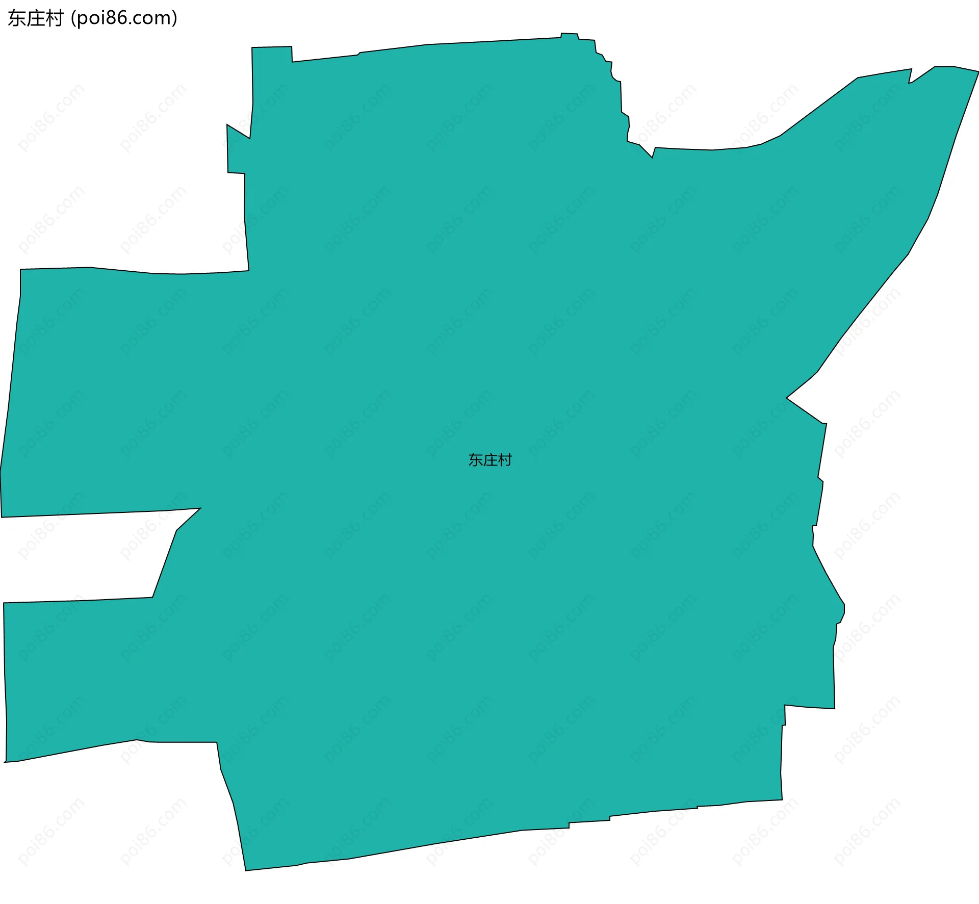 东庄村边界地图