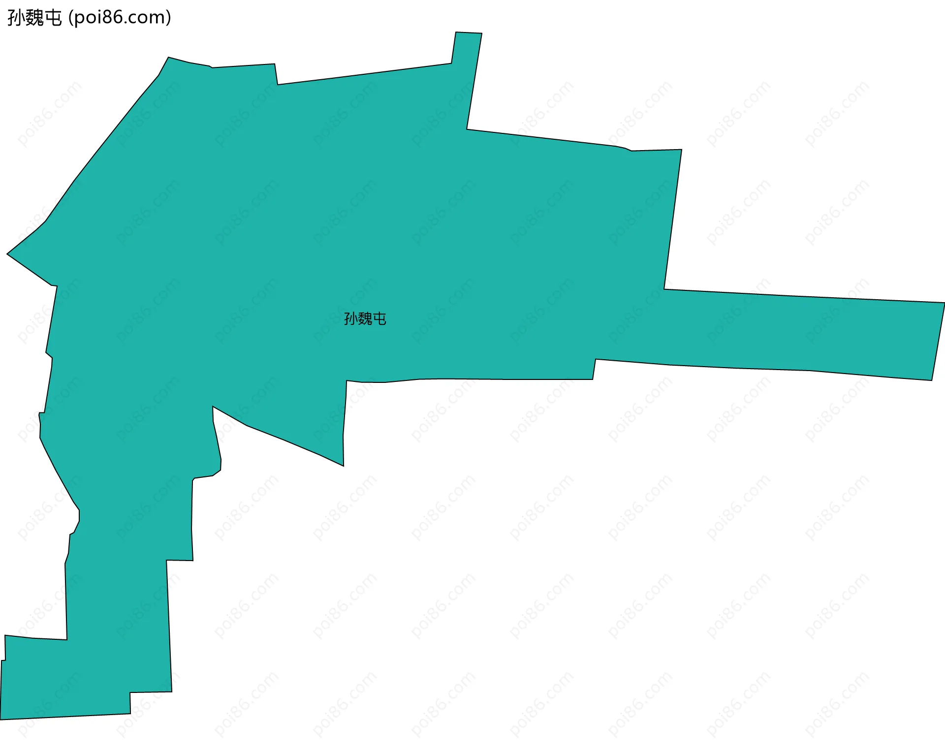 孙魏屯边界地图