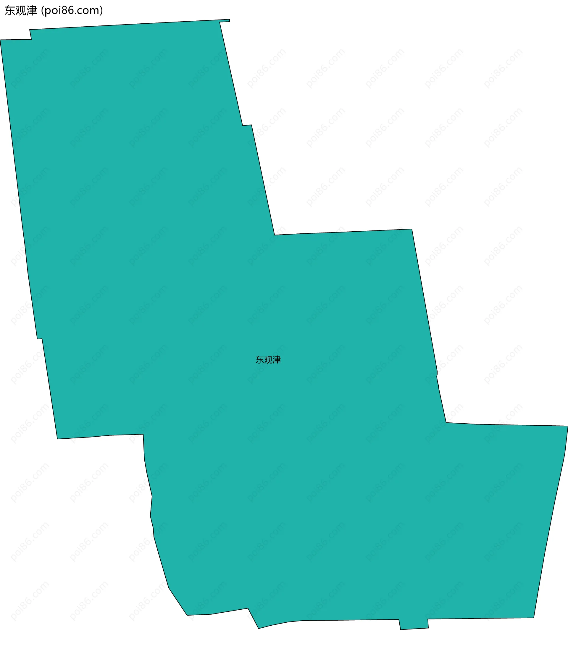 东观津边界地图