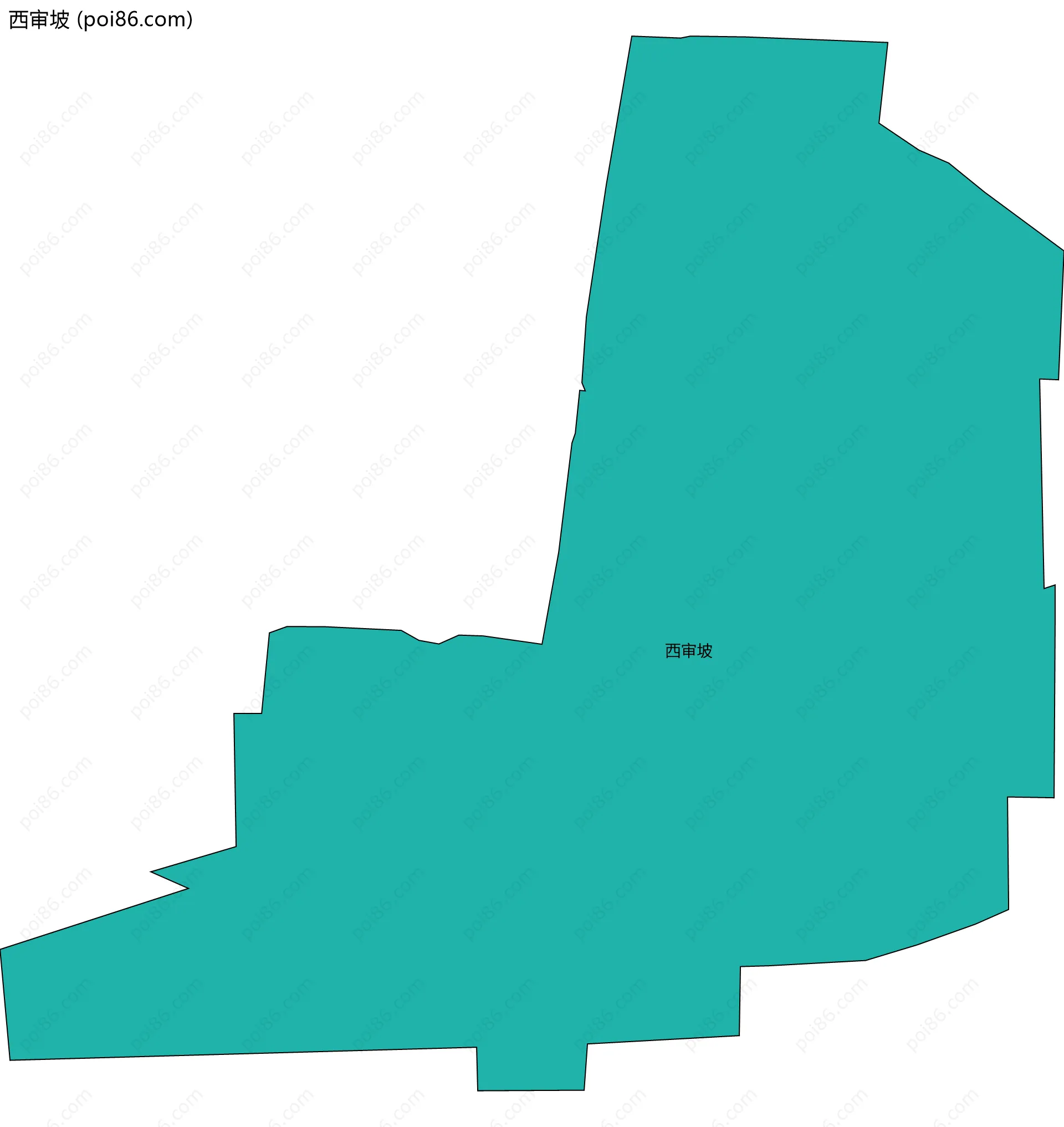 西审坡边界地图