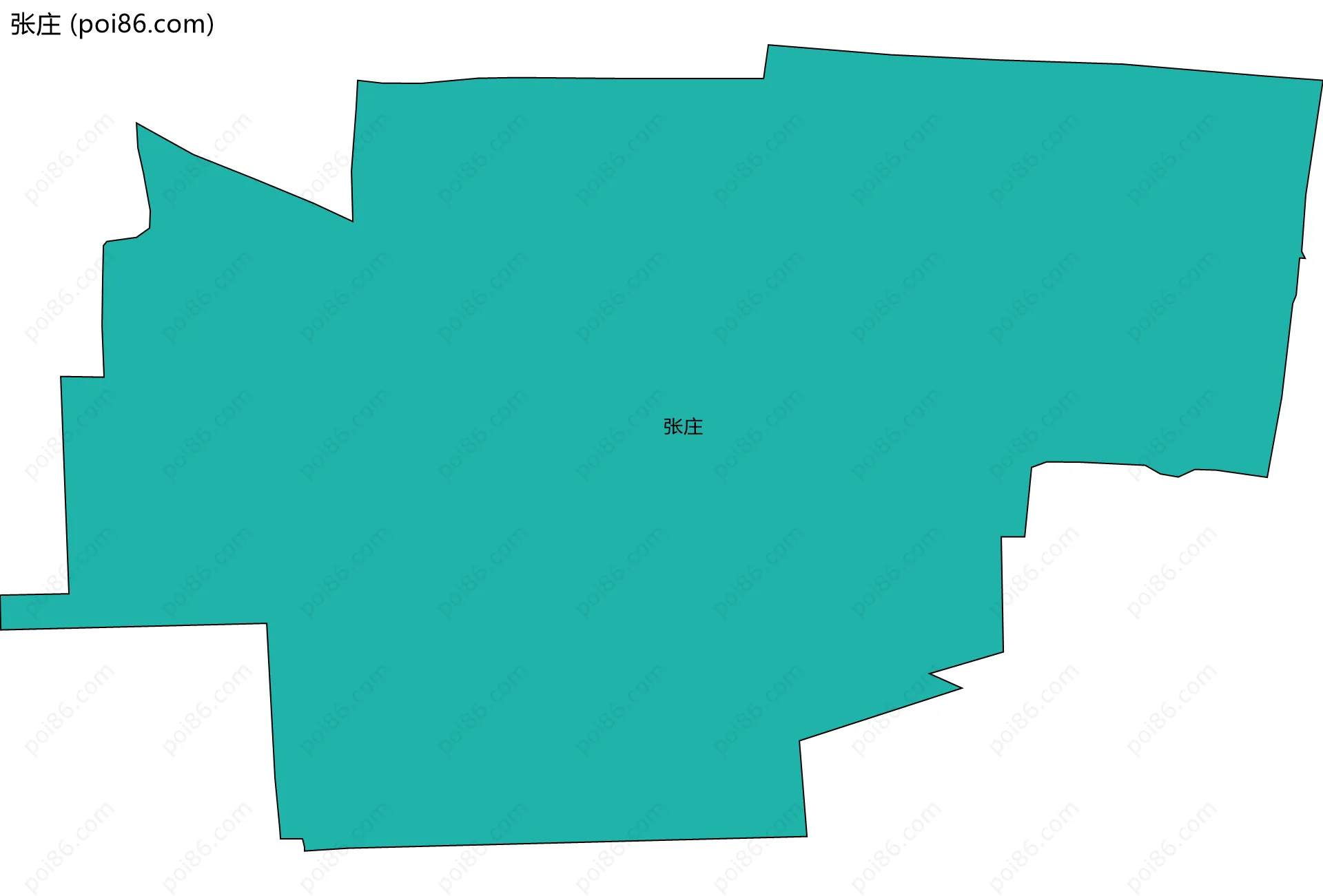 张庄边界地图