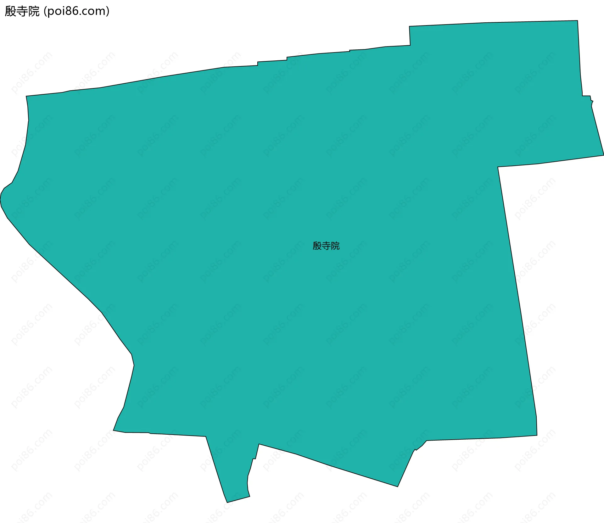 殷寺院边界地图