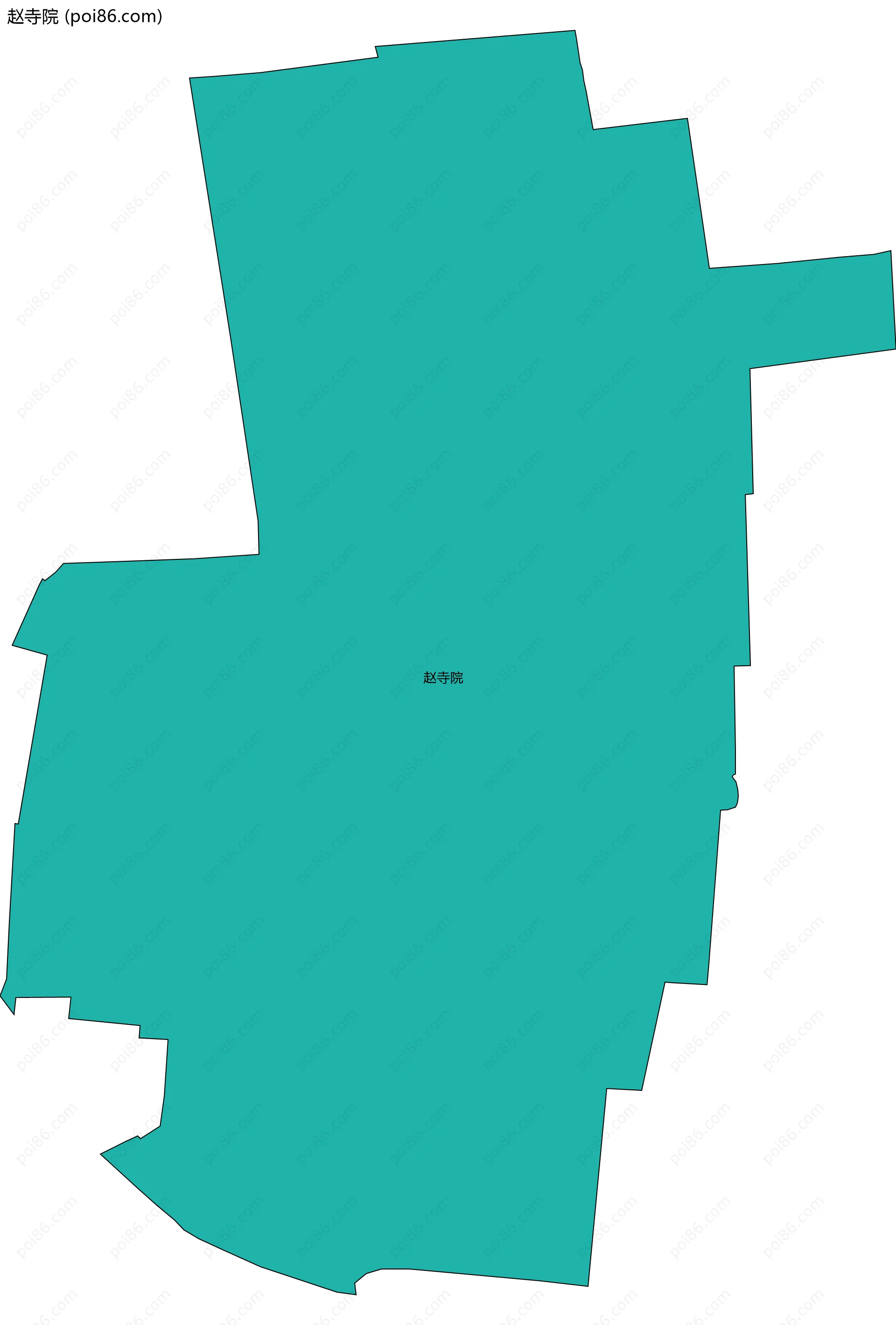 赵寺院边界地图