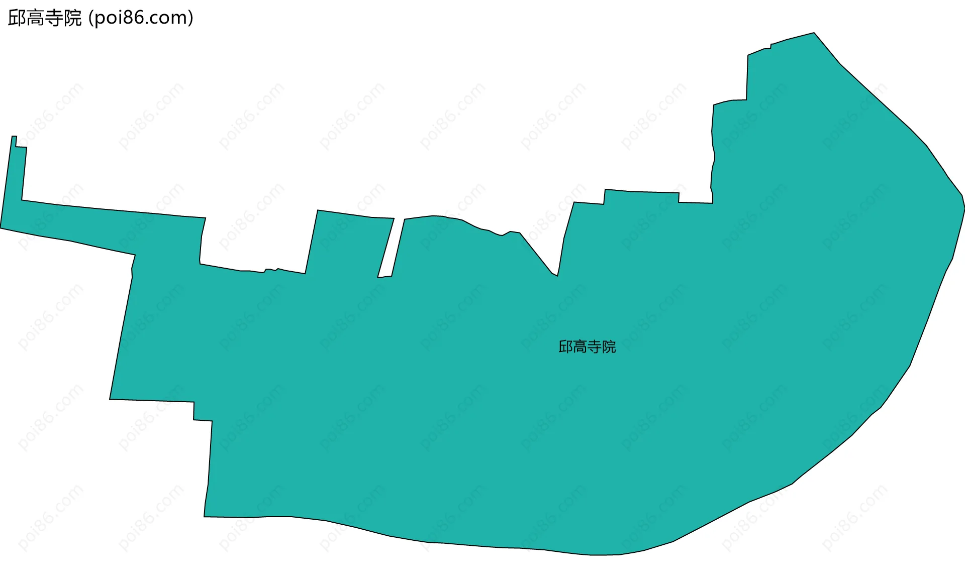邱高寺院边界地图