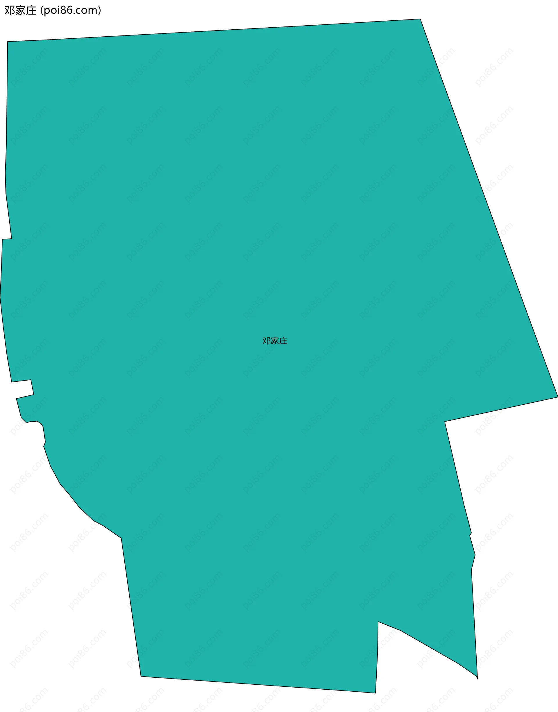 邓家庄边界地图