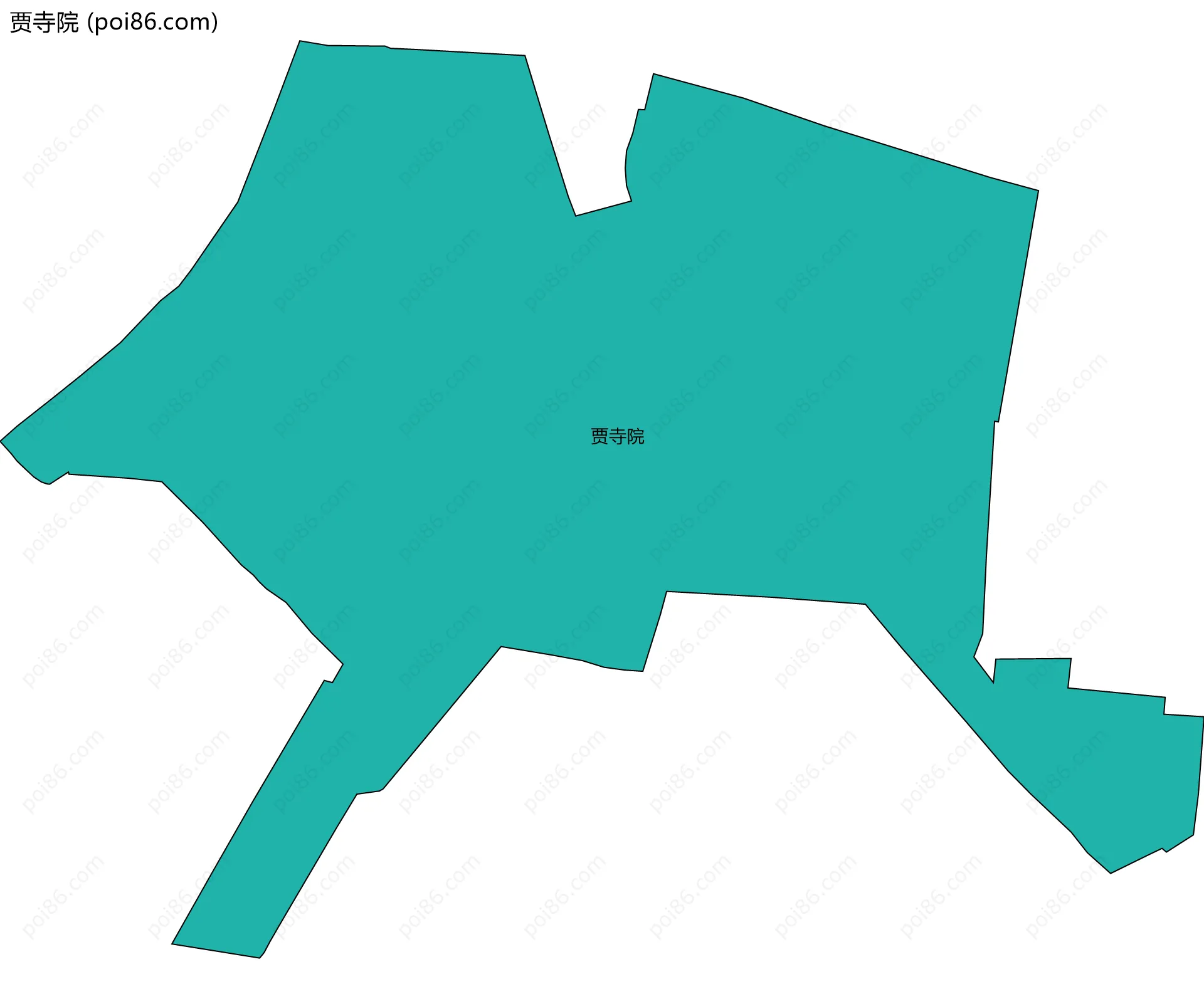 贾寺院边界地图