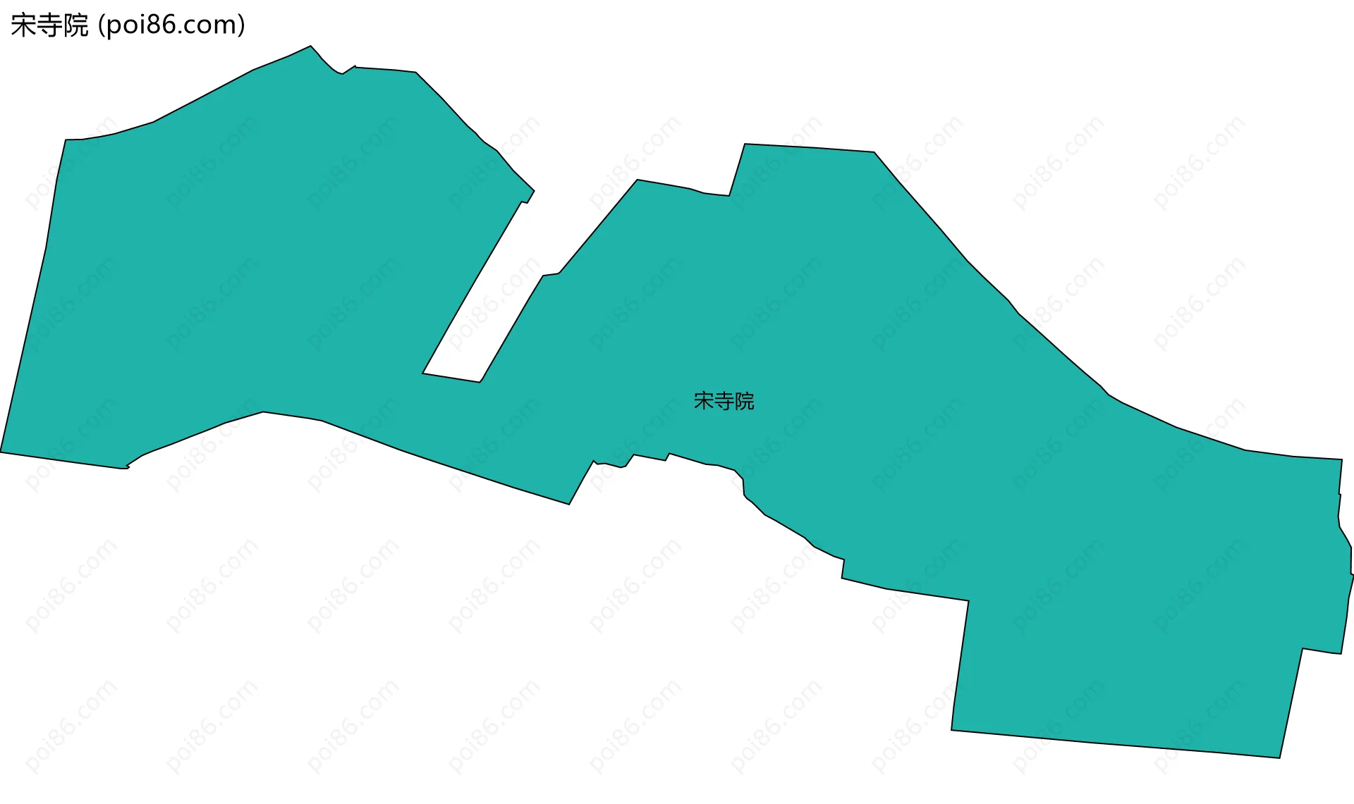 宋寺院边界地图