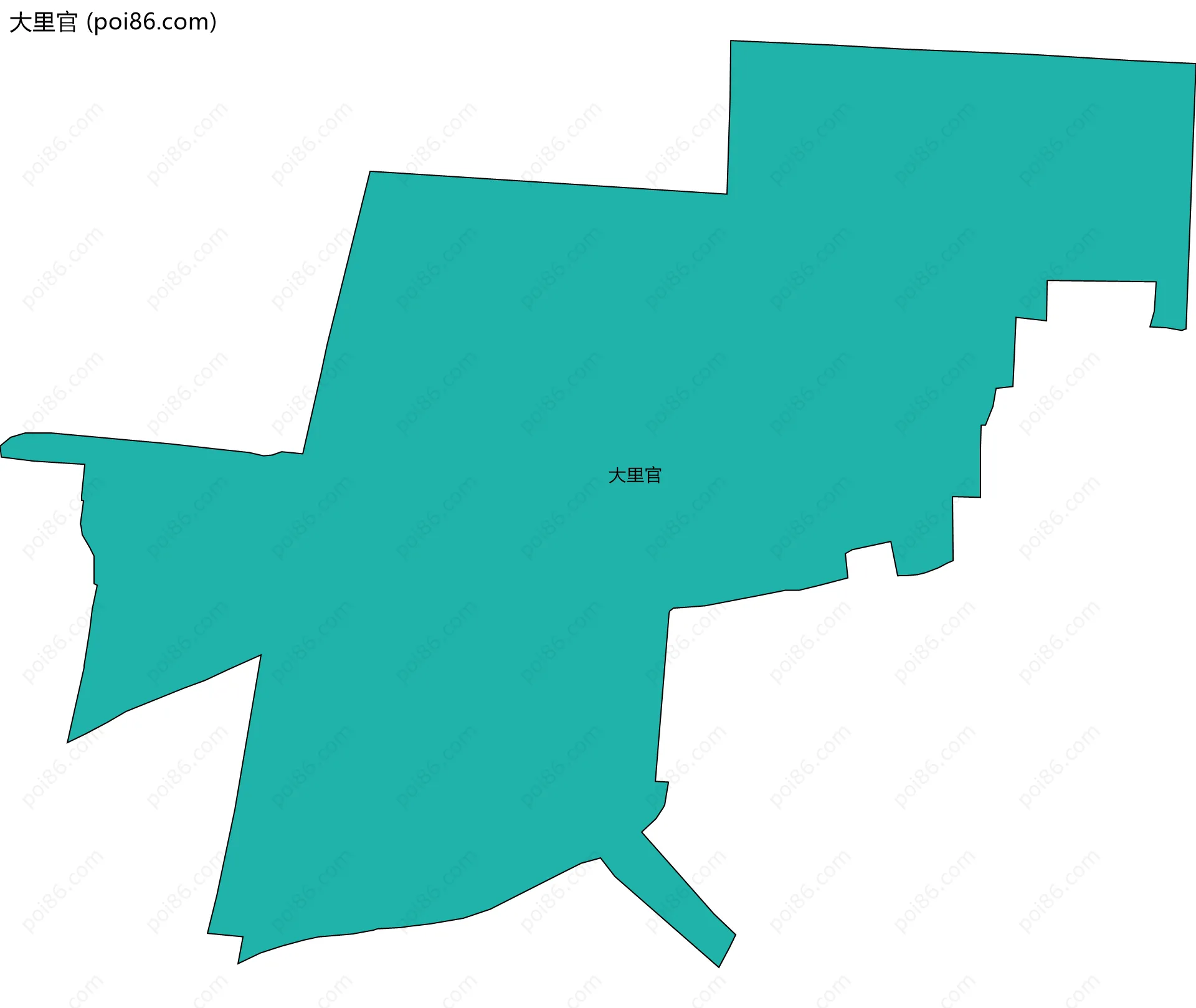 大里官边界地图