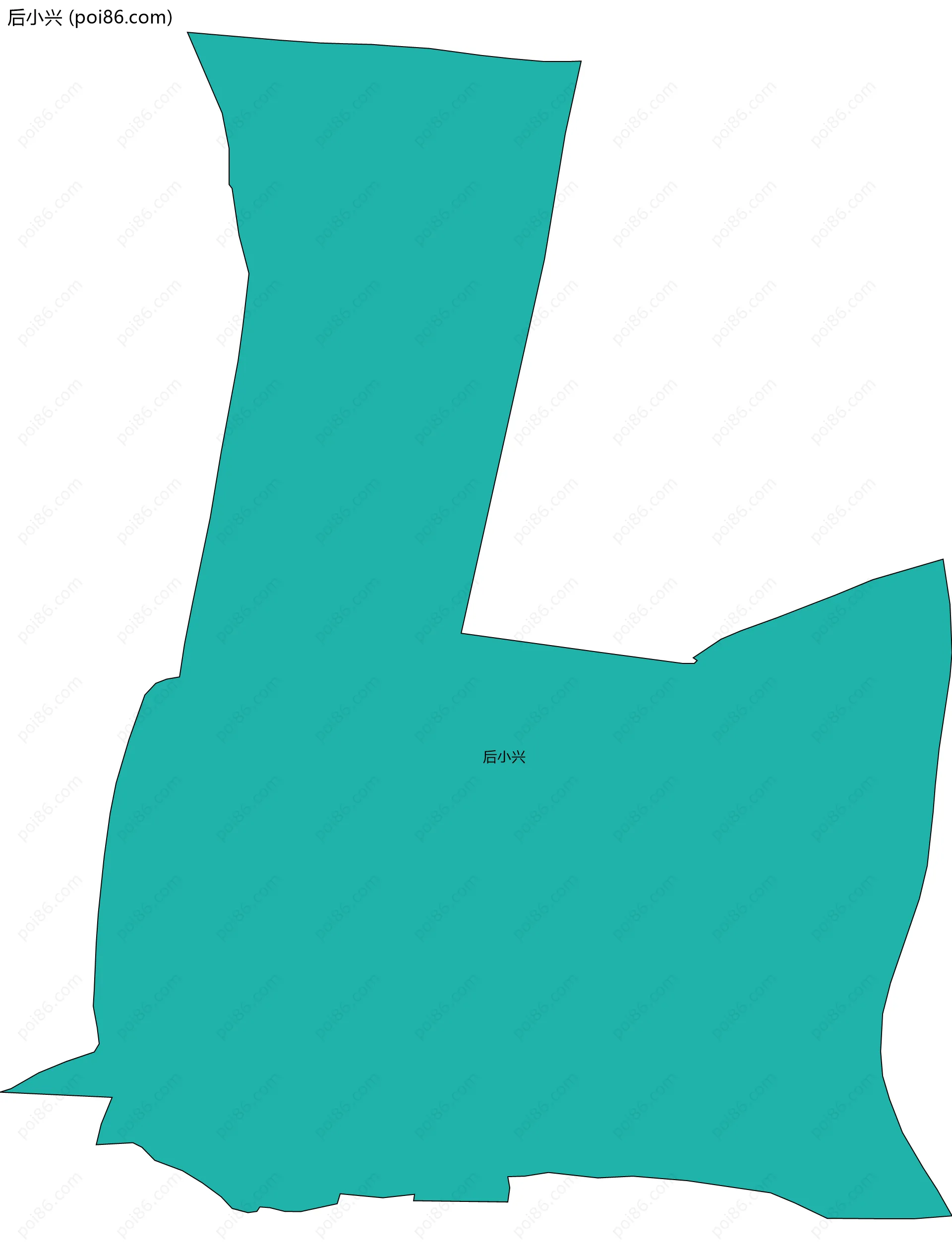 后小兴边界地图