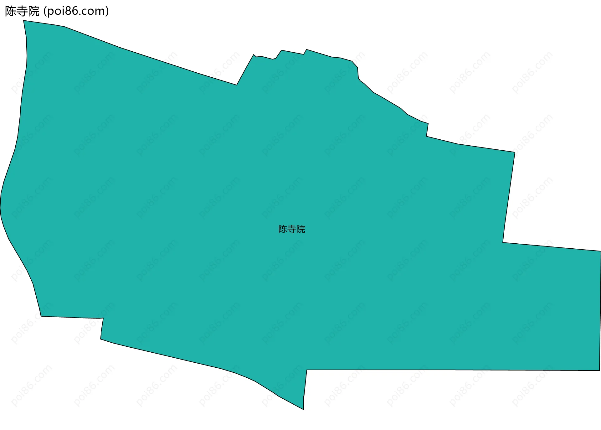 陈寺院边界地图