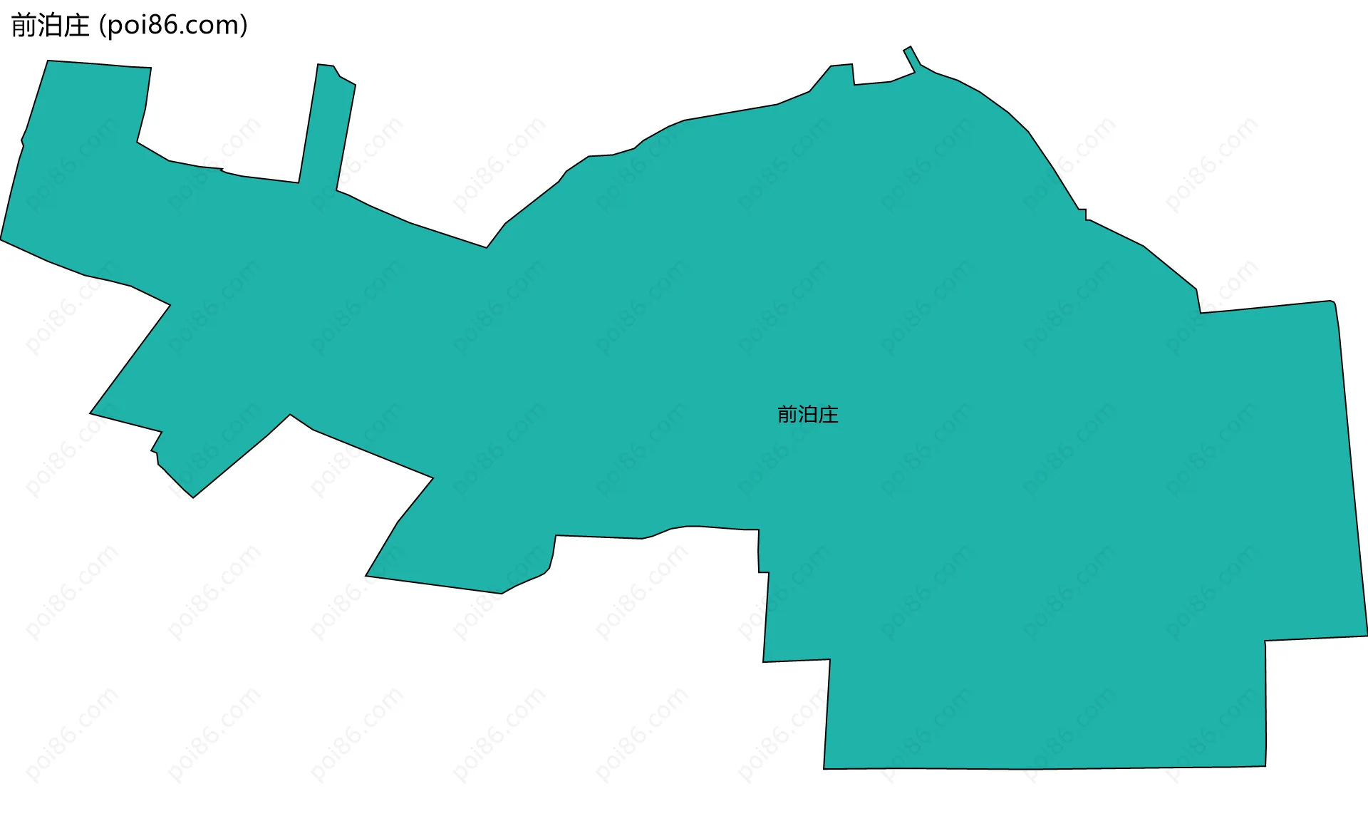 前泊庄边界地图