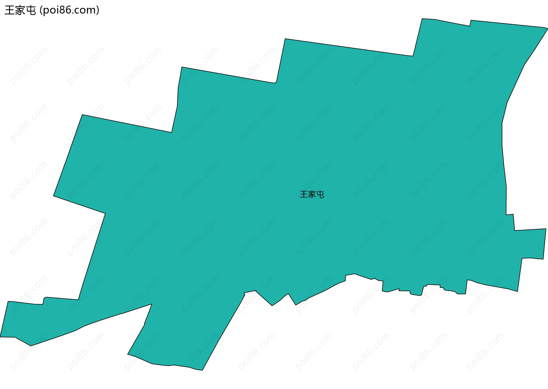 王家屯边界地图