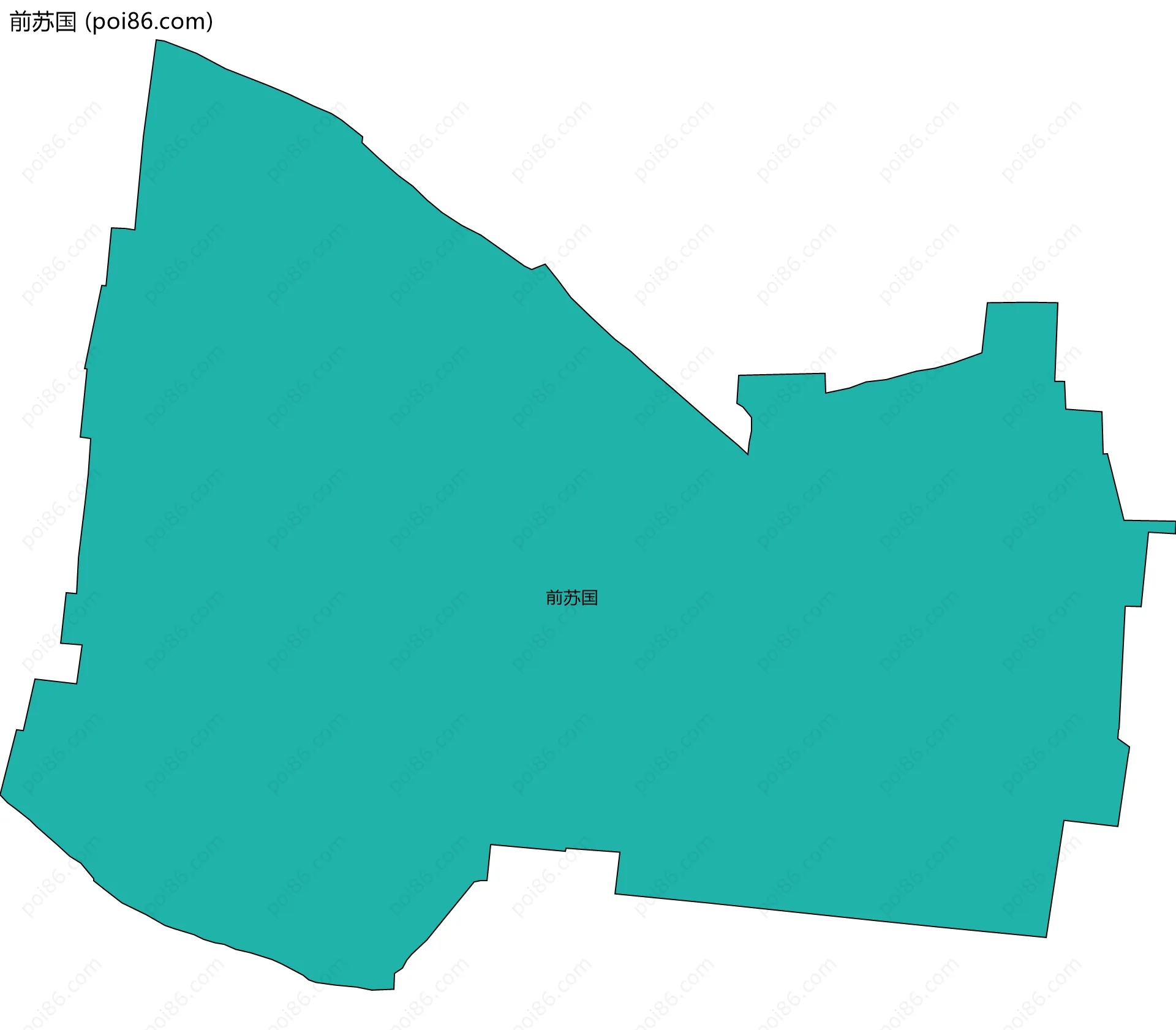 前苏国边界地图