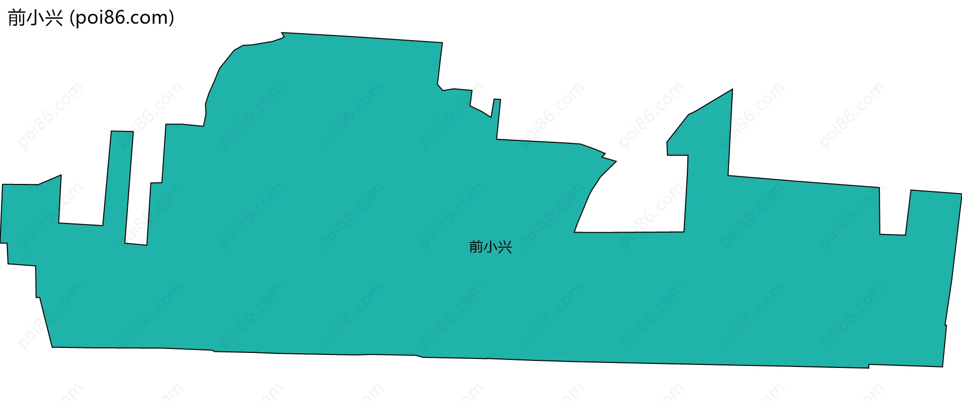 前小兴边界地图